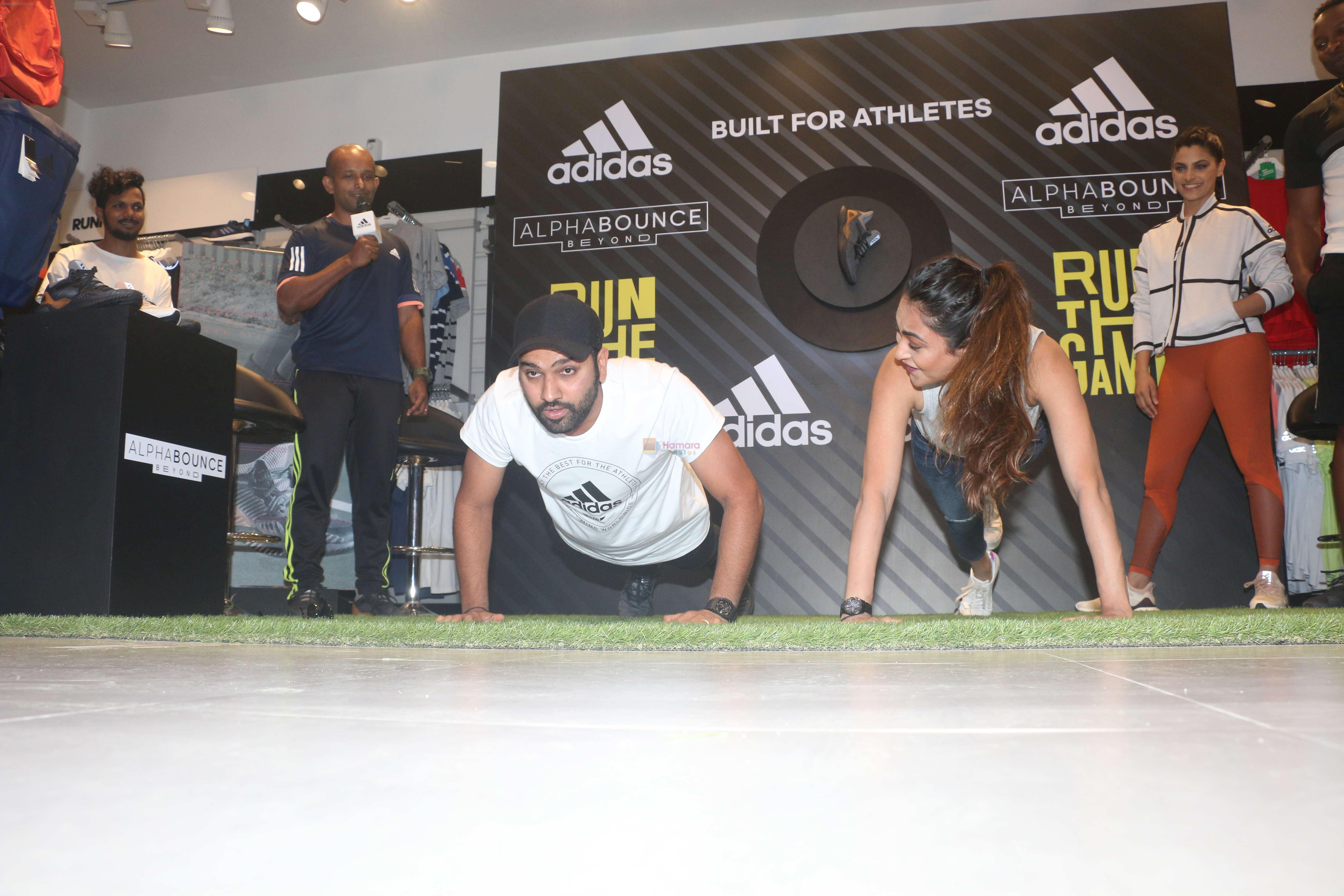 Rohit Sharma, Saiyami Kher at the Launch of AlphaBounce Beyond in Highstreet Phoenix in lower parel, Mumbai on 9th April 2018