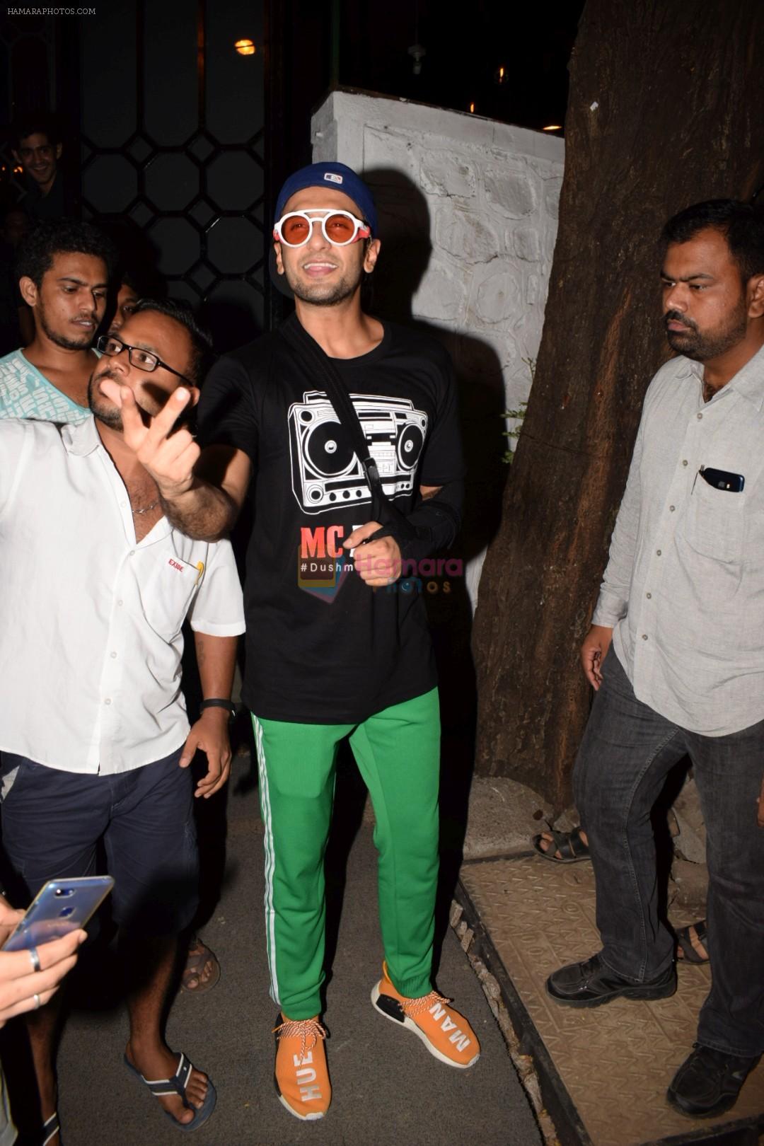 Ranveer Singh at Gourav Kapoor Birthday Party in Corner House on 12th April 2018