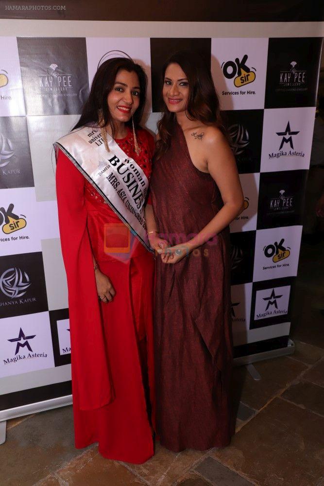 Mrs Asia Universe Pinky Rajgharia and Sonalli Guptaa at her Book Launch in Association with ShanyaKapur�s Collection by Kay Pee Jewellers