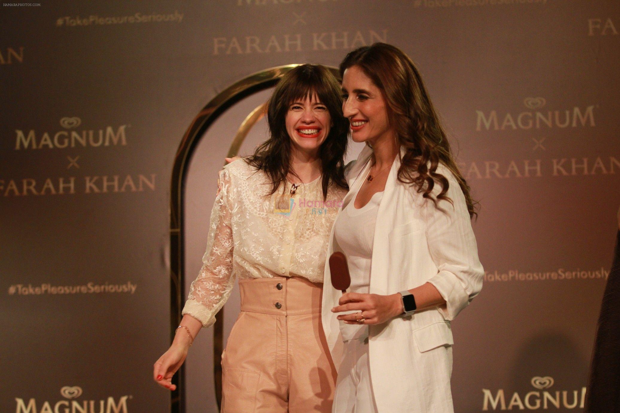 Kalki Koechlin, Farah Khan Ali unveil a collection of jewels in collaboration with Magnum on 24th April 2018
