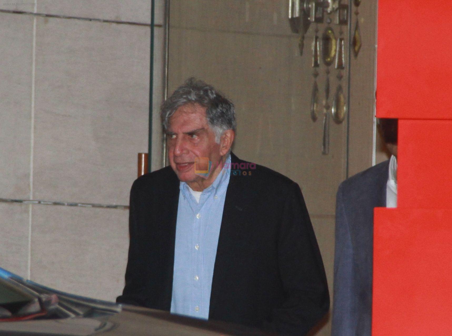 Ratan Tata at Dinner hosted in honour of Dr Thomas Boch the president of international Olympic Committee by Ambani's at Antilia in mumbai on 19th April 2018