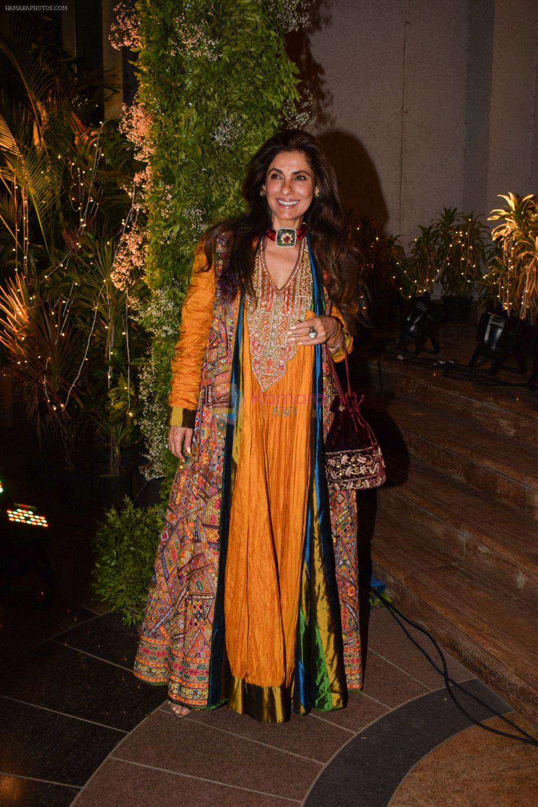 Dimple Kapadia attend a wedding reception at The Club andheri in mumbai on 22nd April 2018
