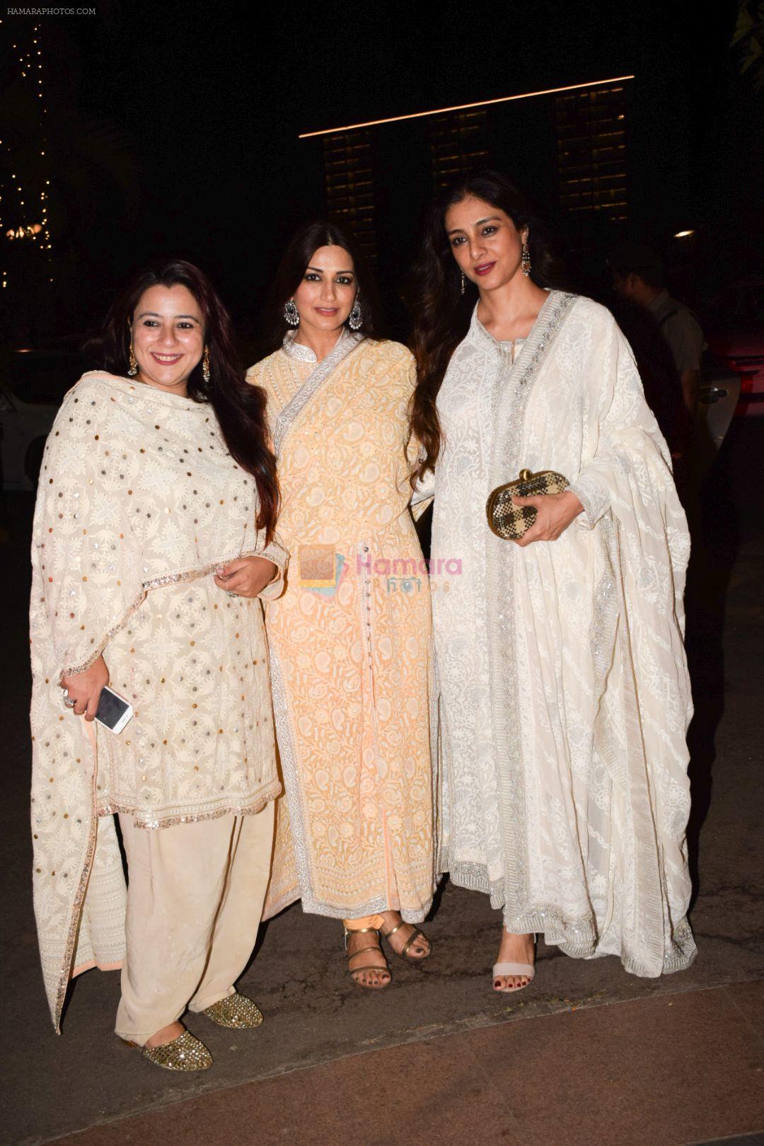 Tabu attend a wedding reception at The Club andheri in mumbai on 22nd April 2018