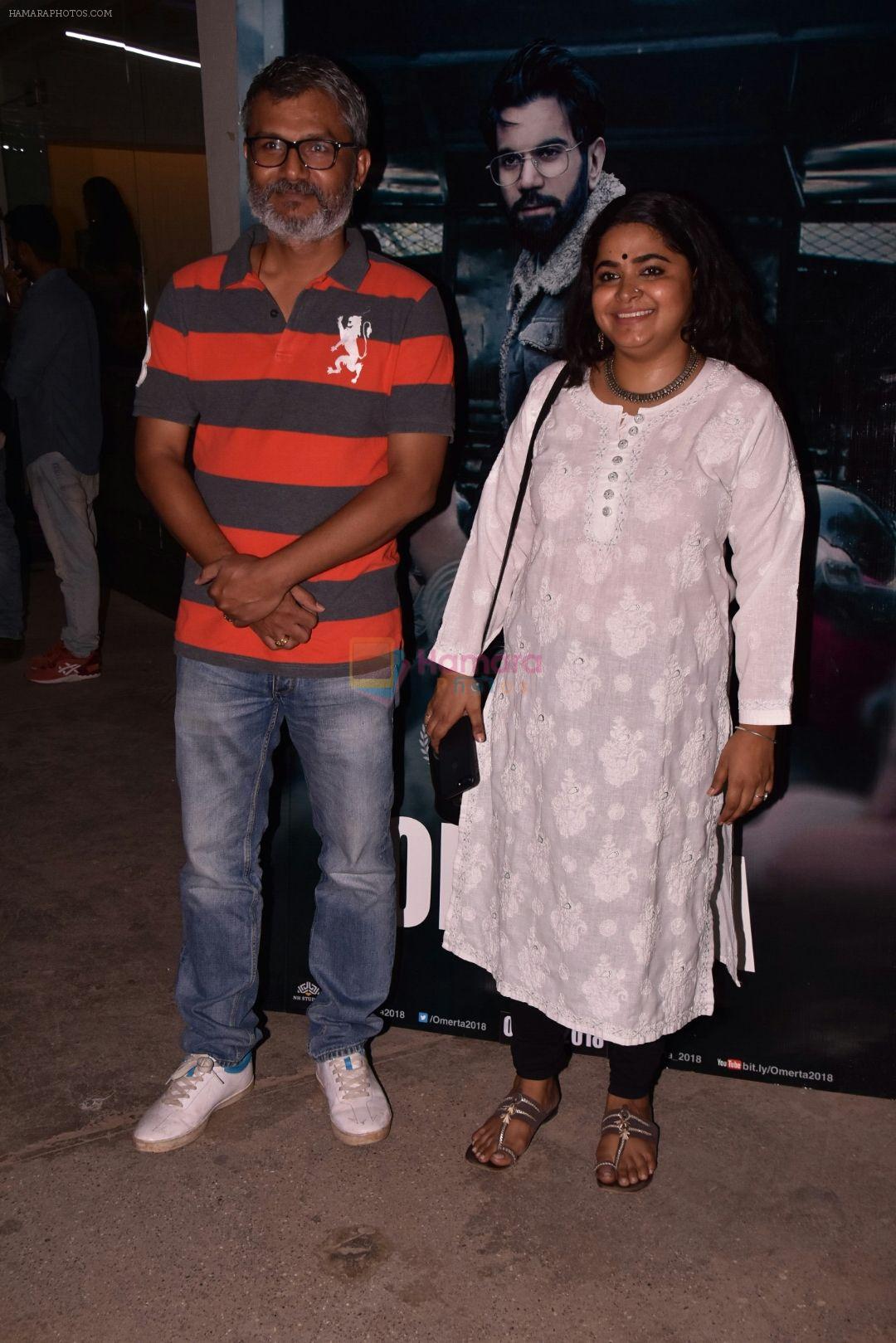 Ashwiny Iyer Tiwari, Nitesh Tiwari at the Screening Of Film Omerta on 30th April 2018