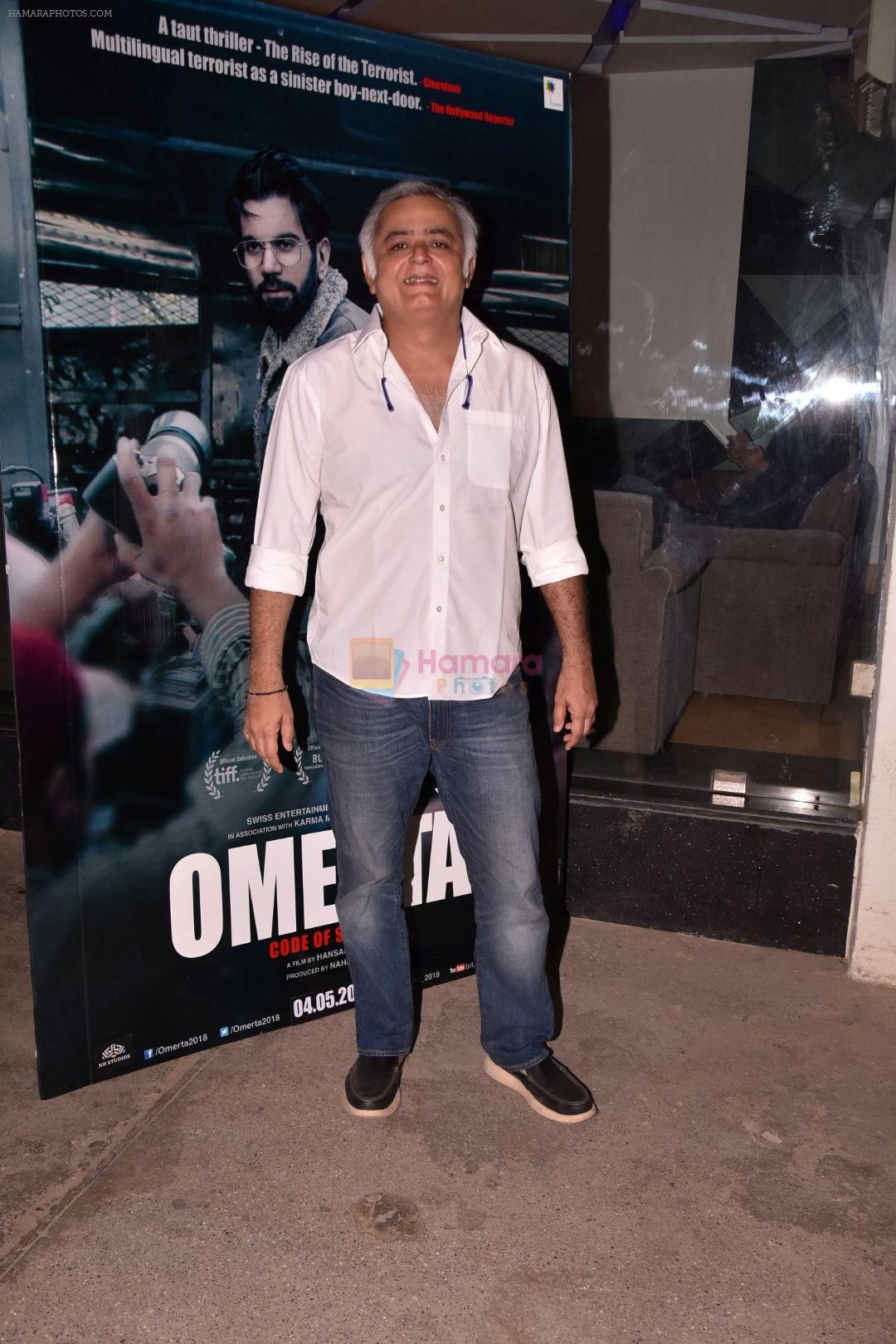 Hansal mehta at the Screening Of Film Omerta on 30th April 2018