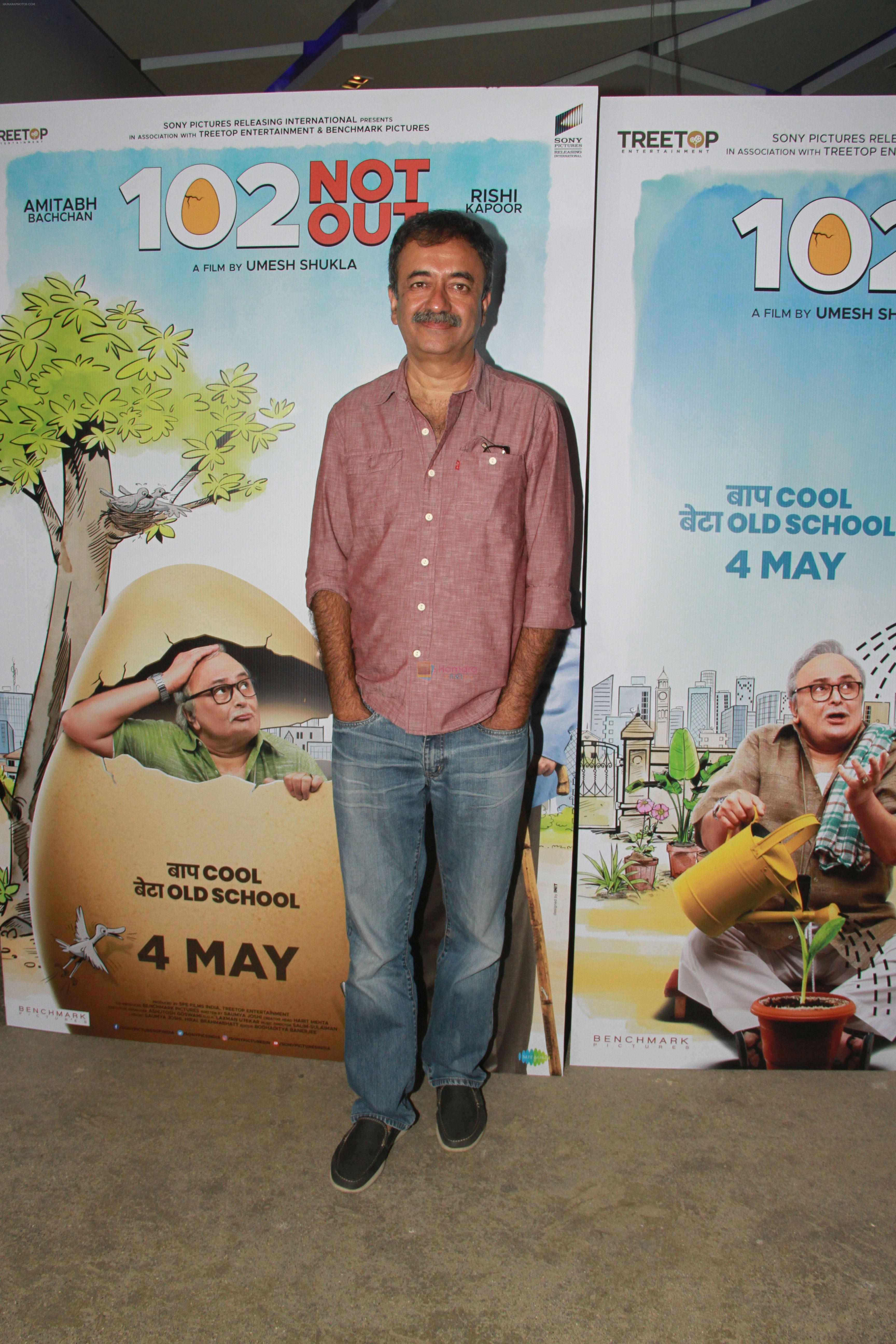 Rajkumar Hirani at the Screening of 102 NotOut in Sunny Super sound, juhu on 1st May 2018