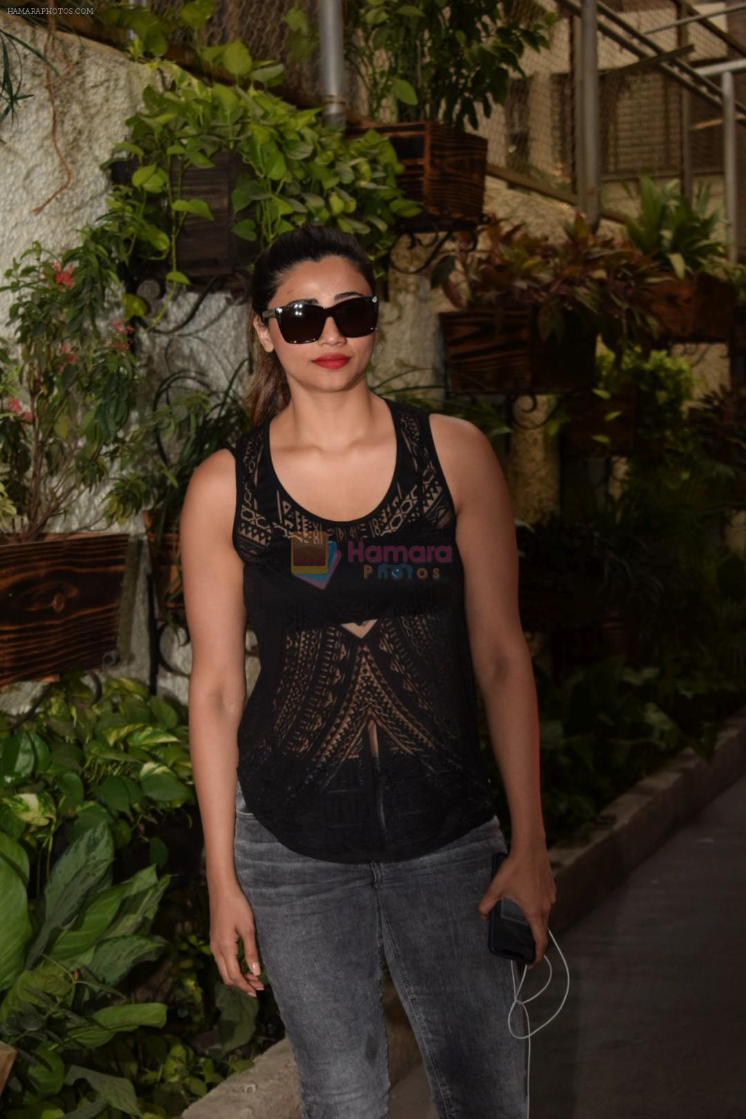 Daisy Shah spotted at sunny sound studio in juhu, mumbai on 5th May 2018