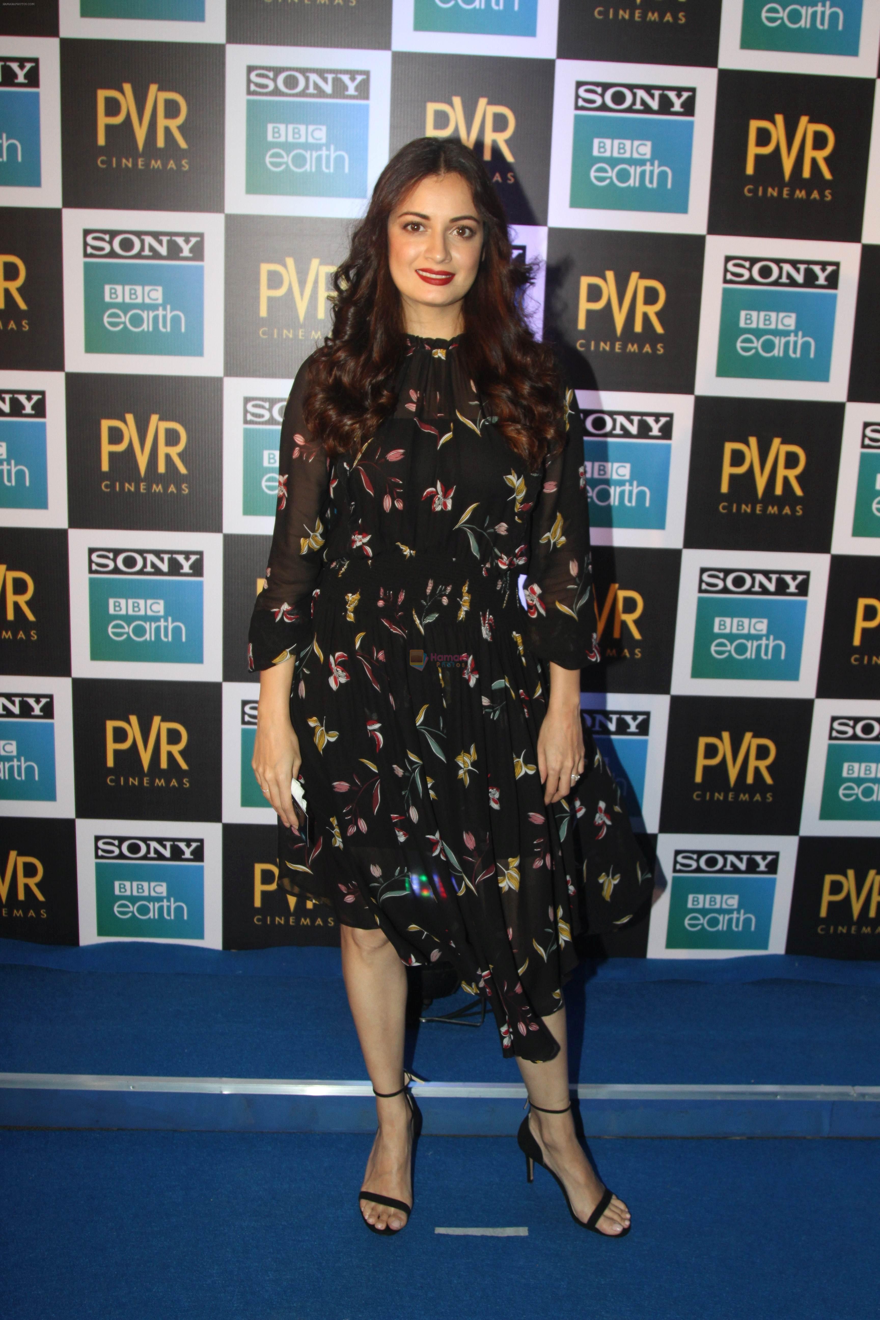 Dia Mirza at the Screening of Sony BBC Earth's film Blue Planet 2 at pvr icon in andheri on 15th May 2018