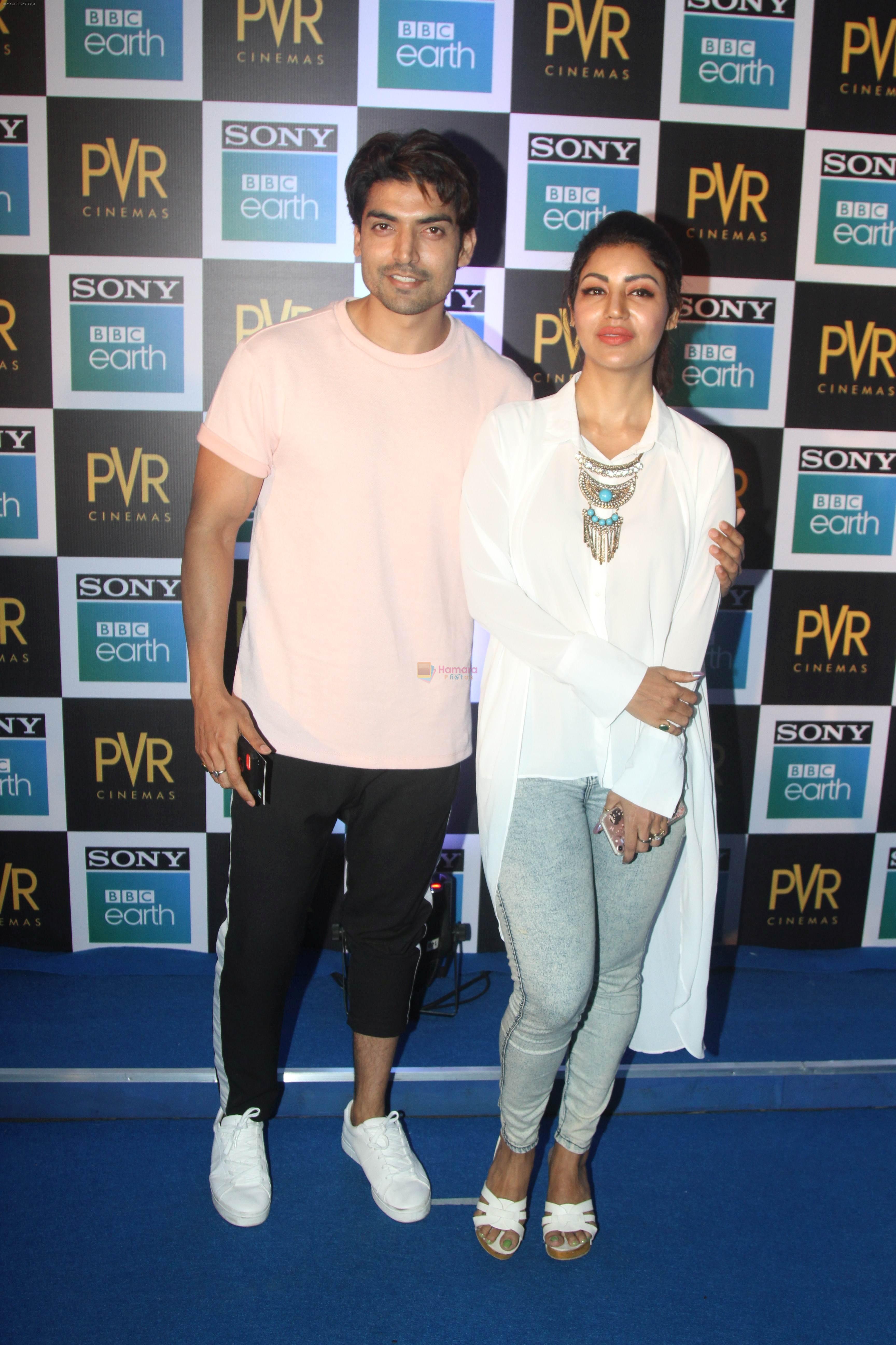 Gurmeet and Debina at the Screening of Sony BBC Earth's film Blue Planet 2 at pvr icon in andheri on 15th May 2018