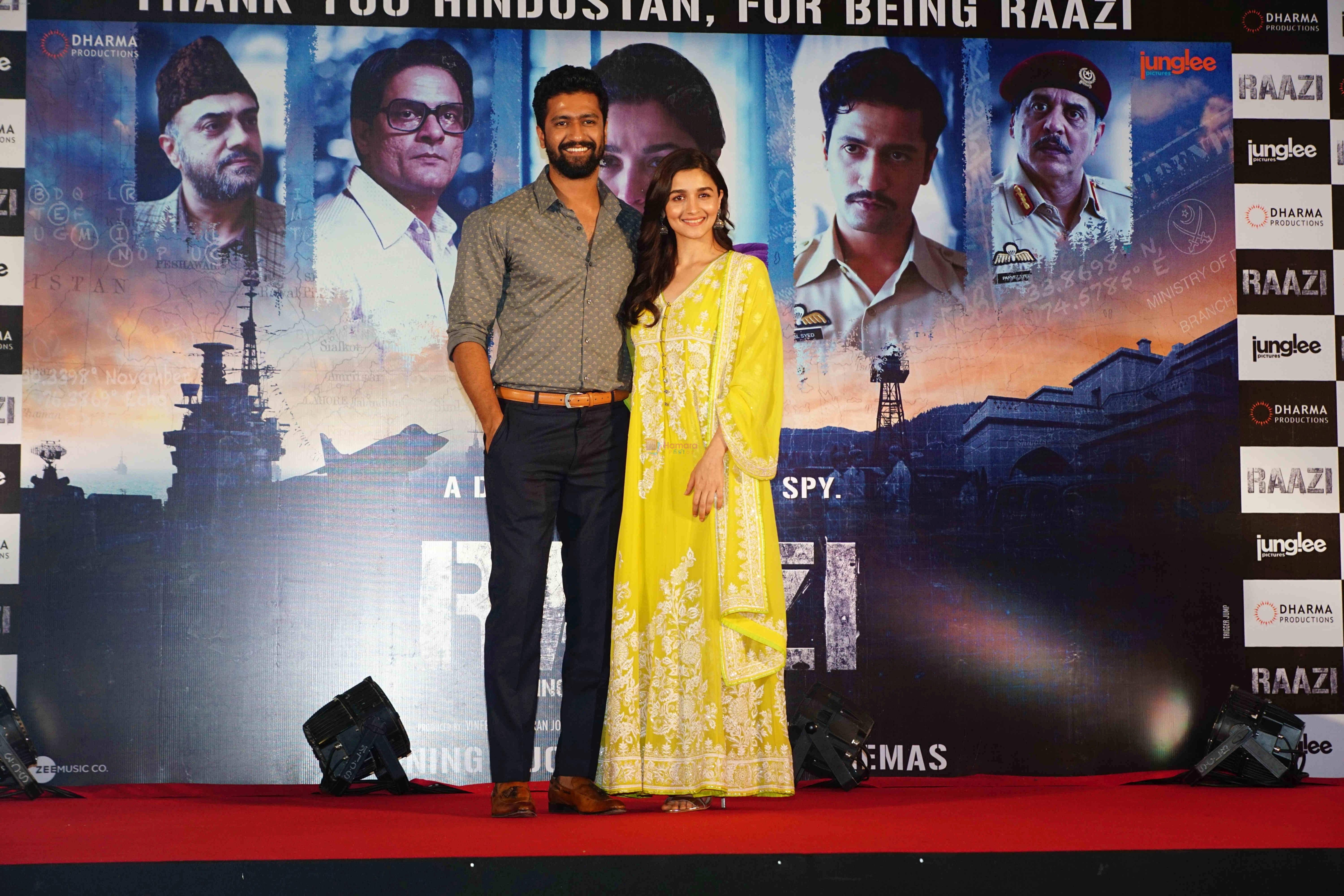 Alia Bhatt, Vicky Kaushal at the Success party of film Raazi at Taj Lands End bandra on 16th May 2018