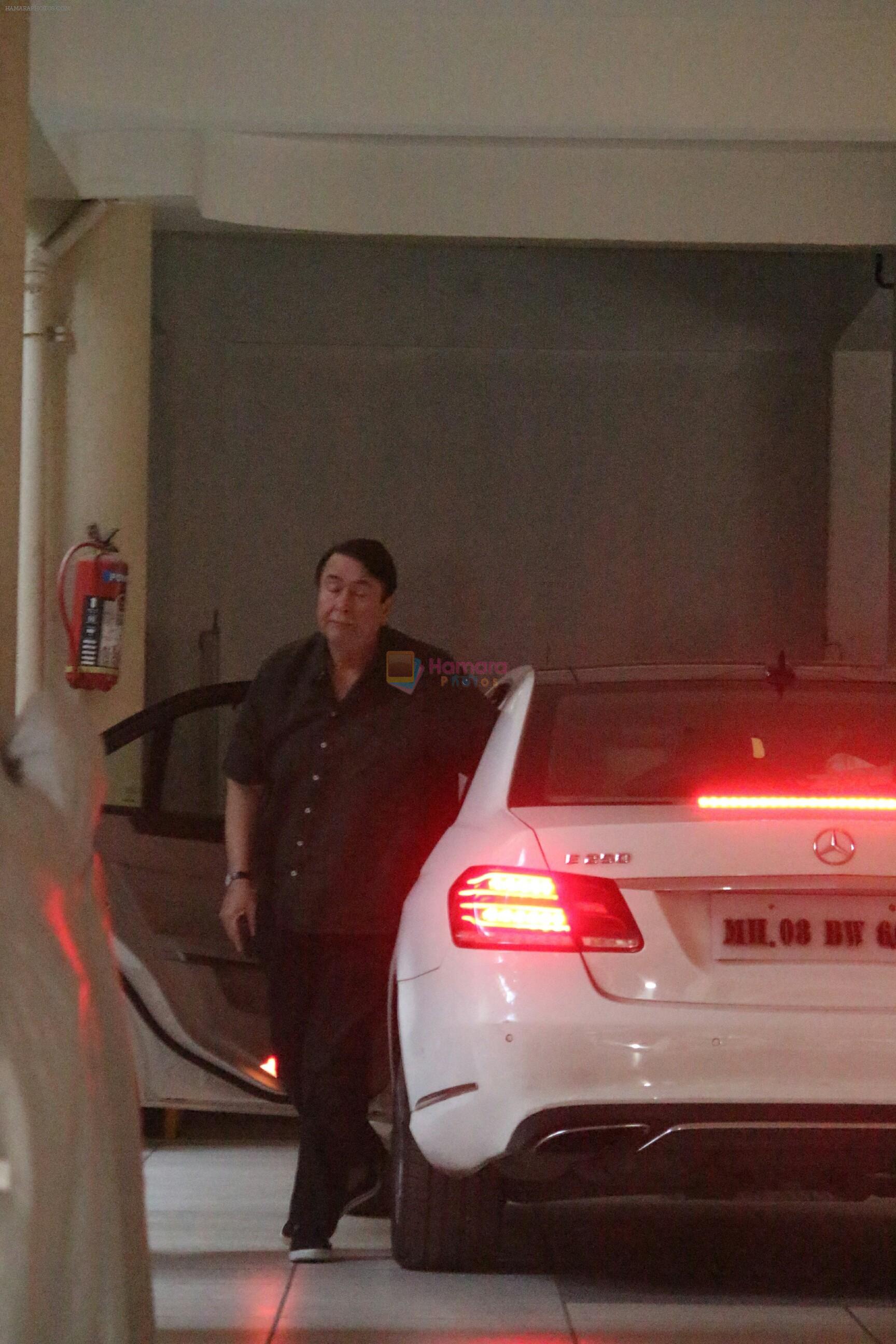 Randhir Kapoor spotted at Babita's home in bandra on 22nd May 2018