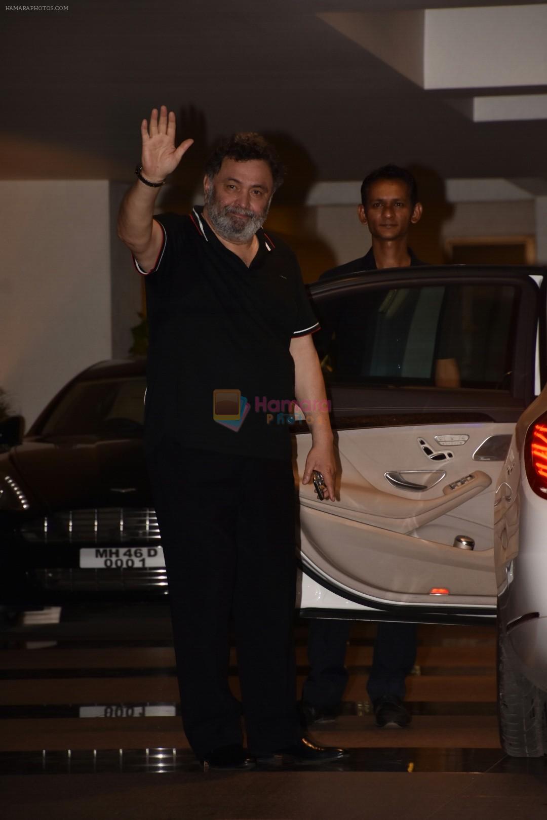 Rishi Kapoor at Ravi shashri birthday at bandra on 26th May 2018