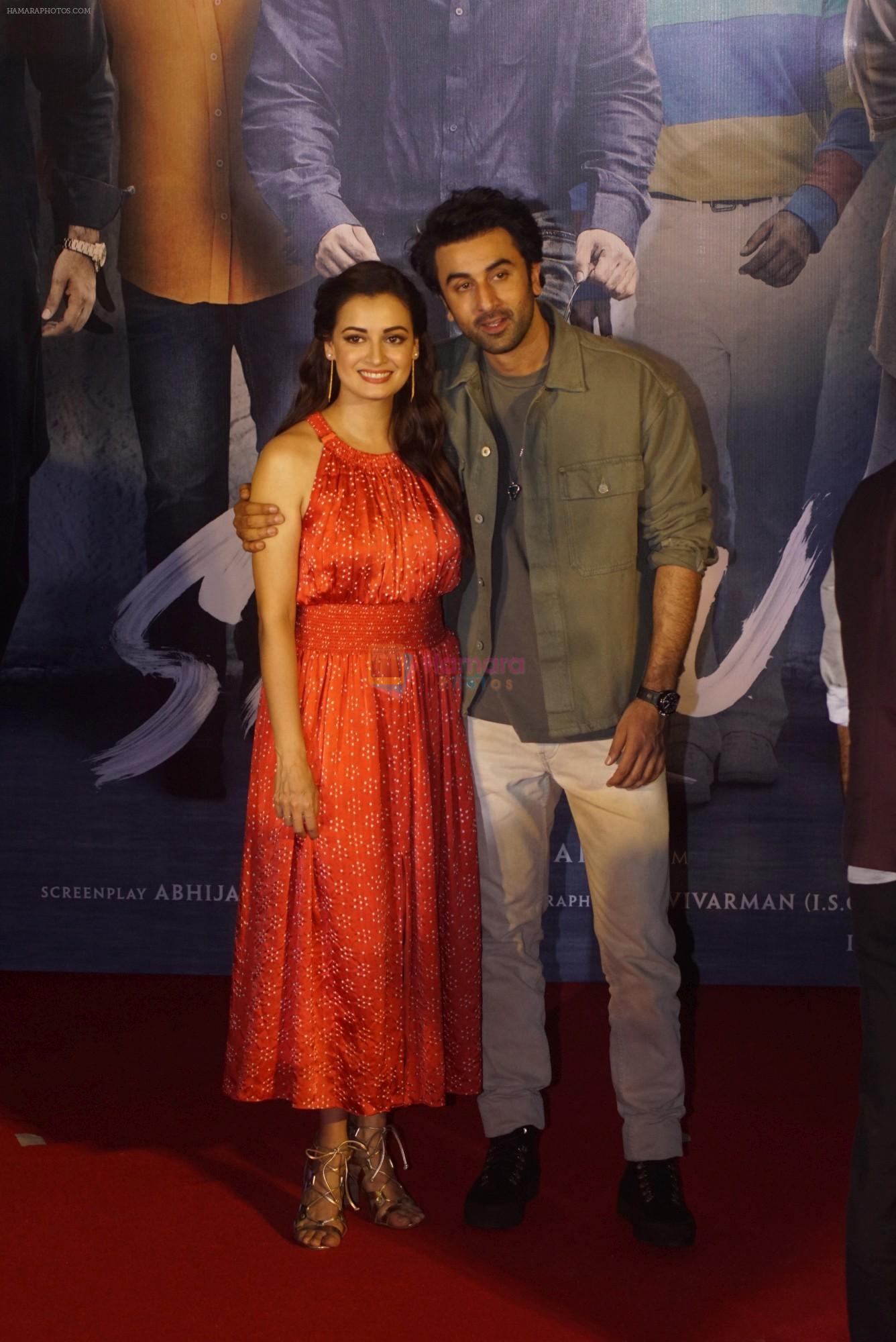 Dia Mirza, Ranbir Kapoor at the Trailer Launch Of Film Sanju on 30th May 2018