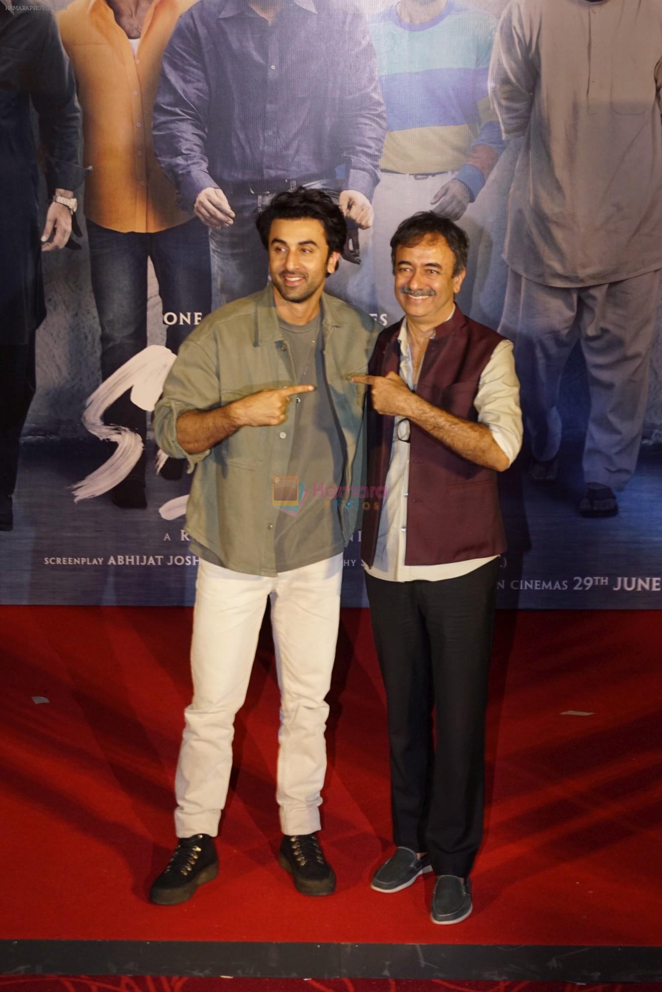 Ranbir Kapoor, Rajkumar Hirani at the Trailer Launch Of Film Sanju on 30th May 2018