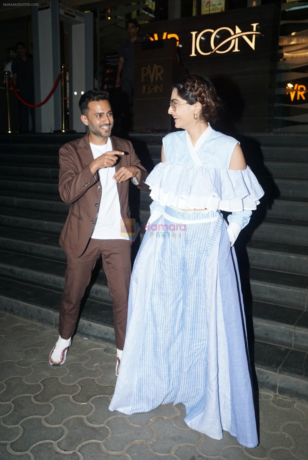 Sonam Kapoor at the screening of veere di wedding in pvr icon on 30th May 2018
