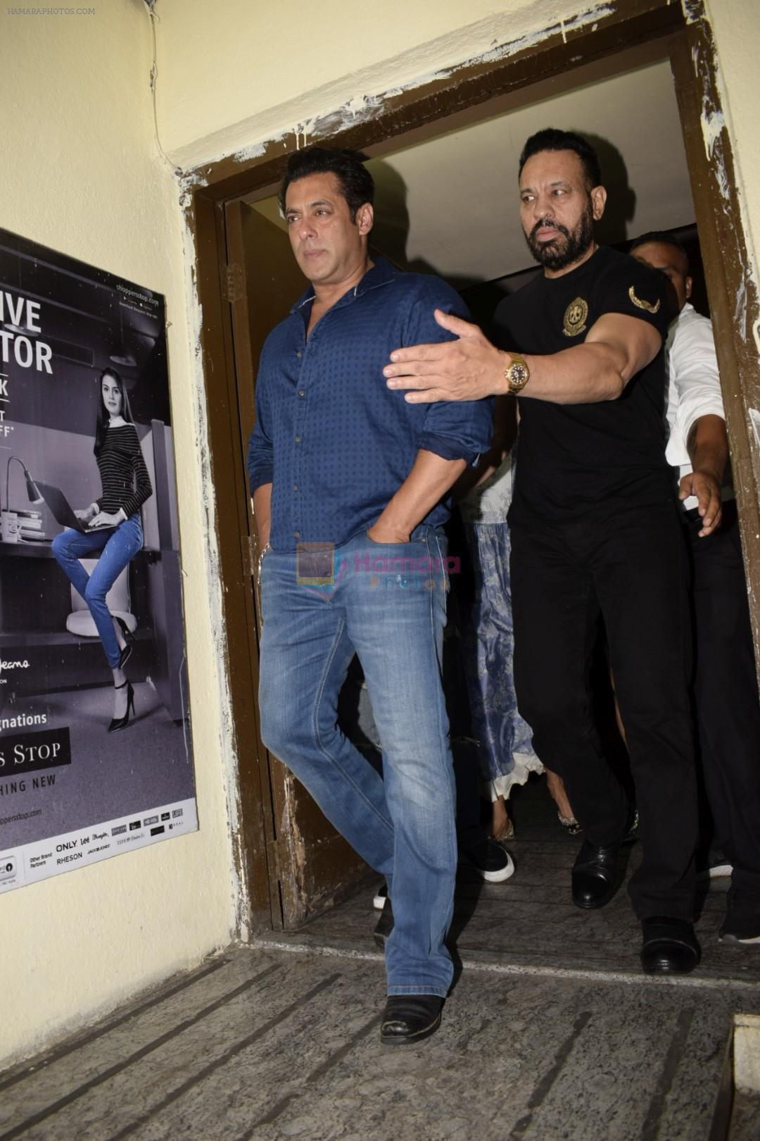 Salman Khan at the Screening of Race 3 in pvr juhu on 12th June 2018