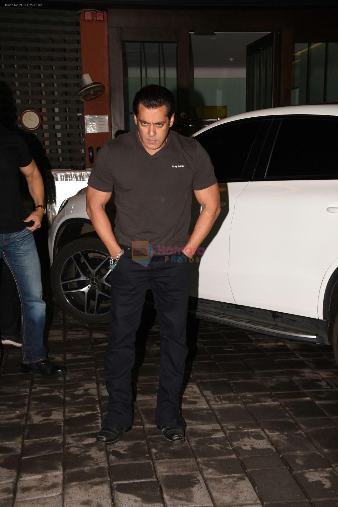 Salman Khan at Arpita Khan's Eid party at her residence in bandra on 16th June 2018