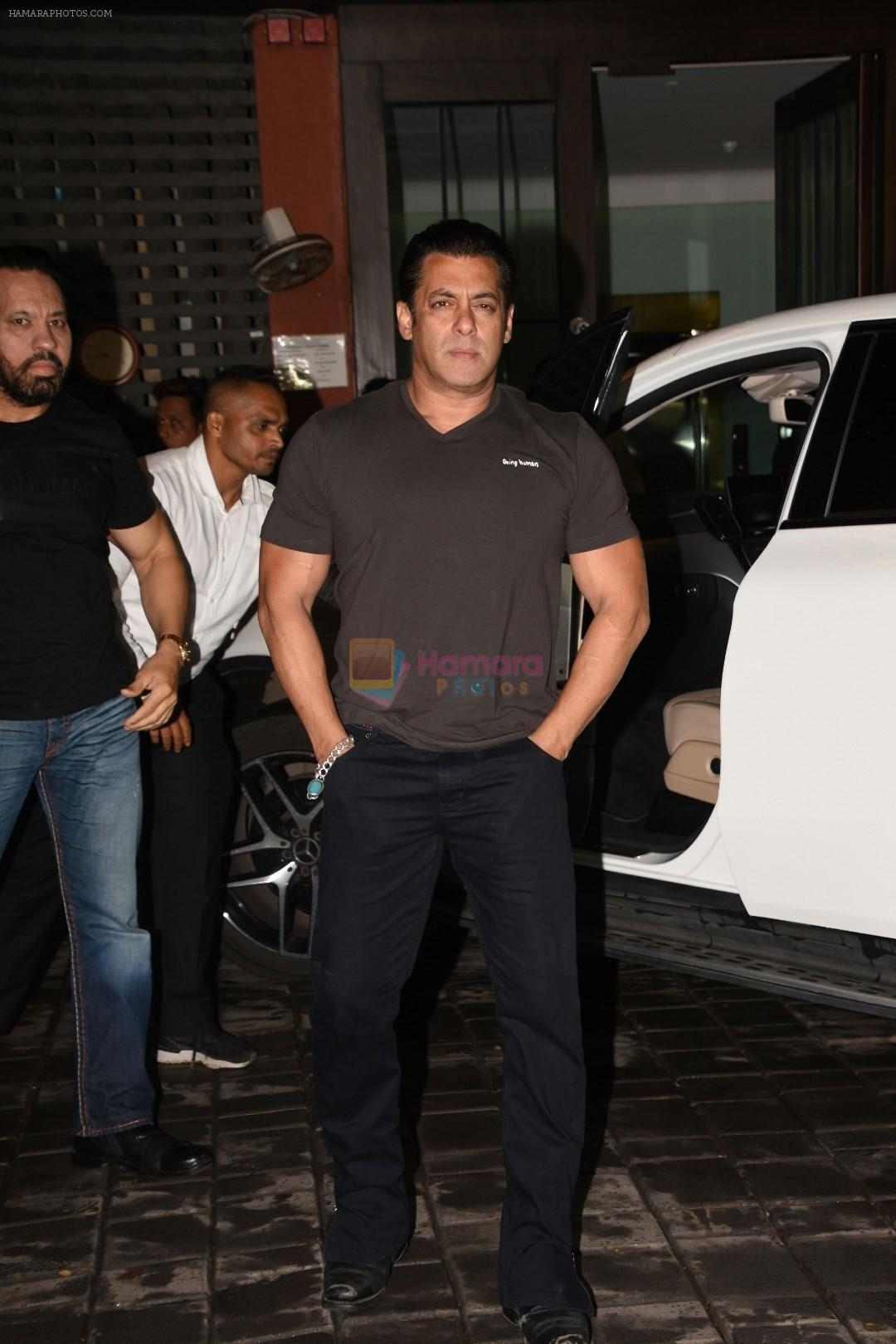 Salman Khan at Arpita Khan's Eid party at her residence in bandra on 16th June 2018