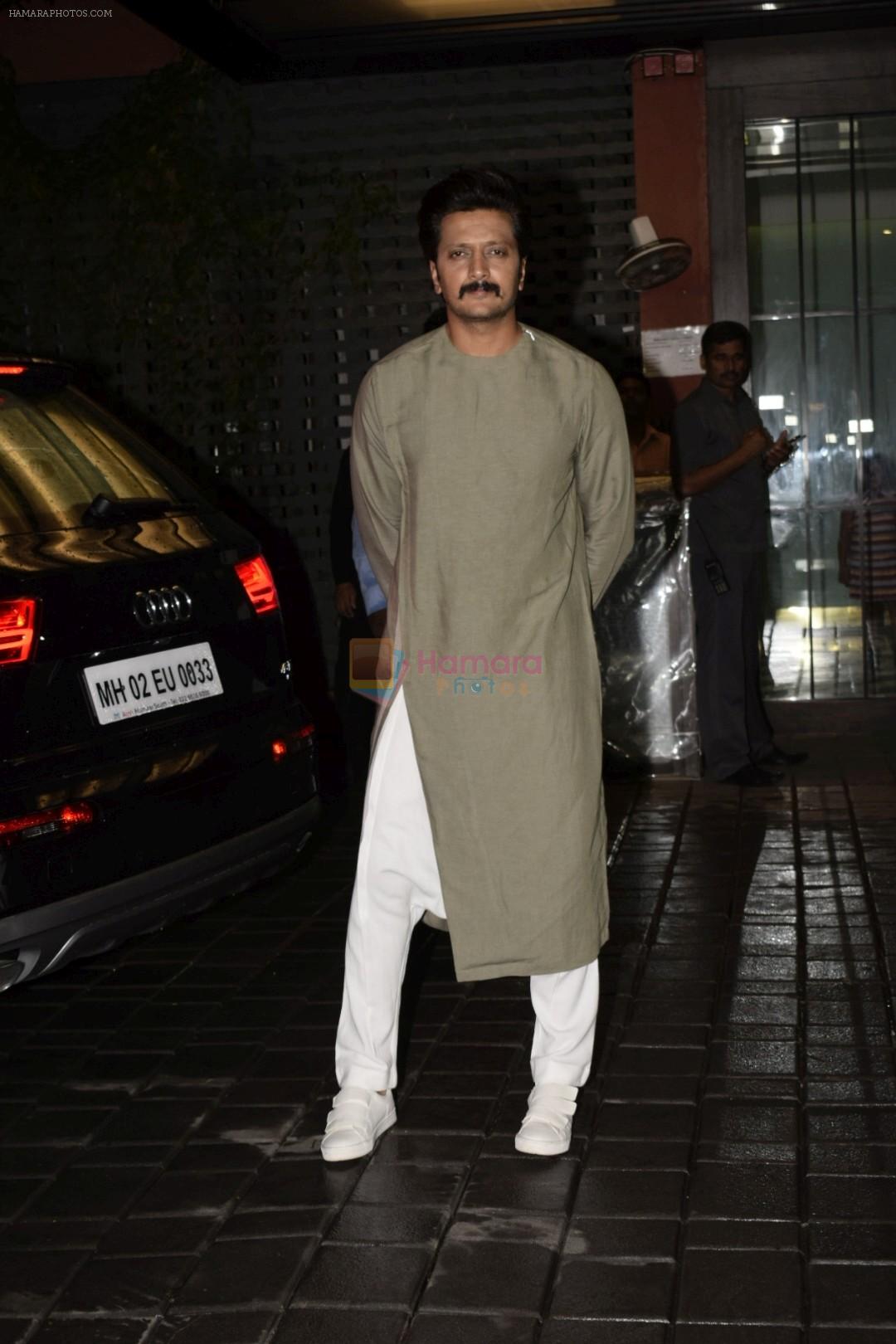 Riteish Deshmukh at Arpita Khan's Eid party at her residence in bandra on 16th June 2018
