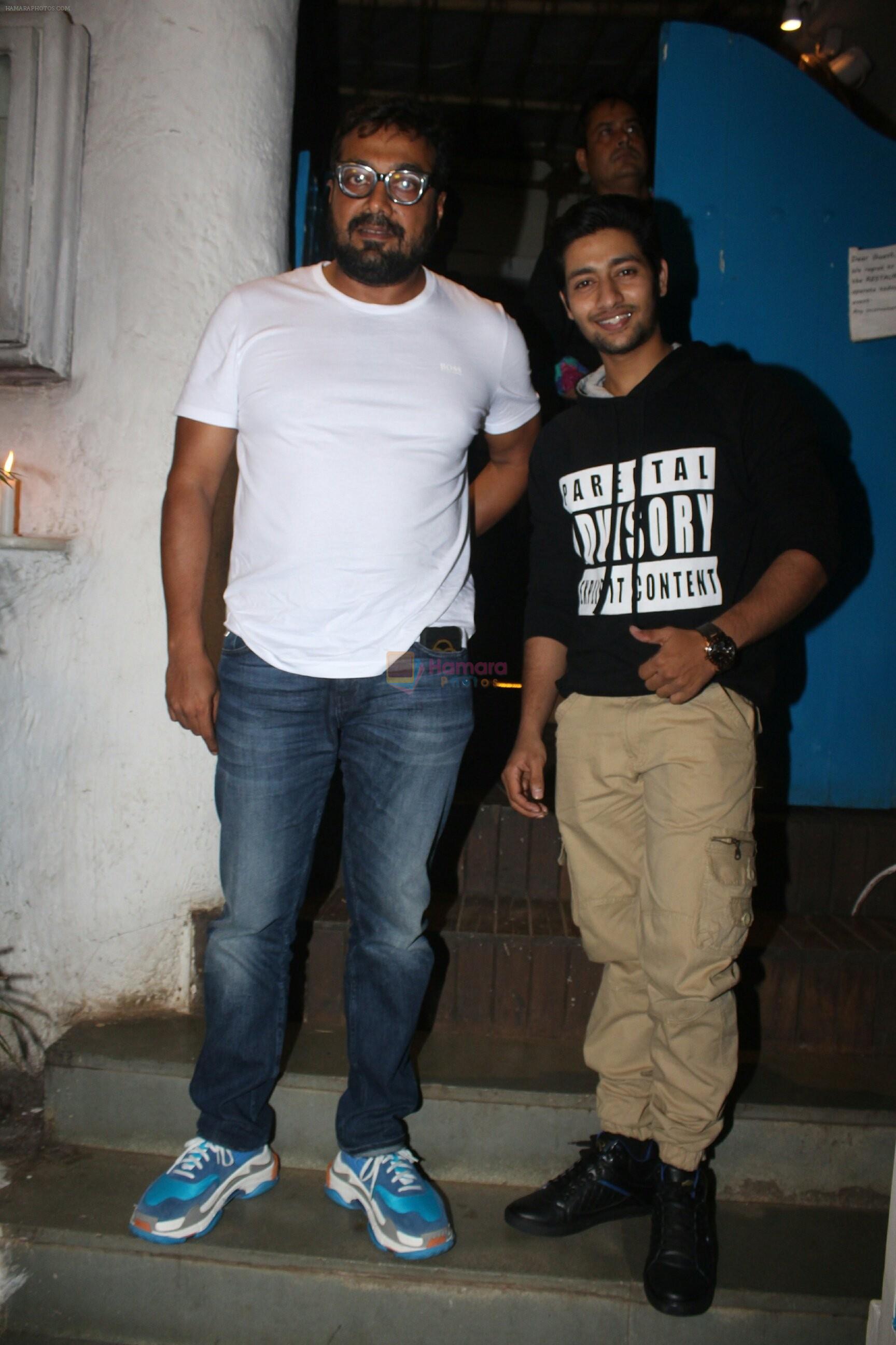 Akash Thosar, Anurag Kashyap at the Success party of Netflix's Lust Stories at Olive in bandra on 20th June 2018
