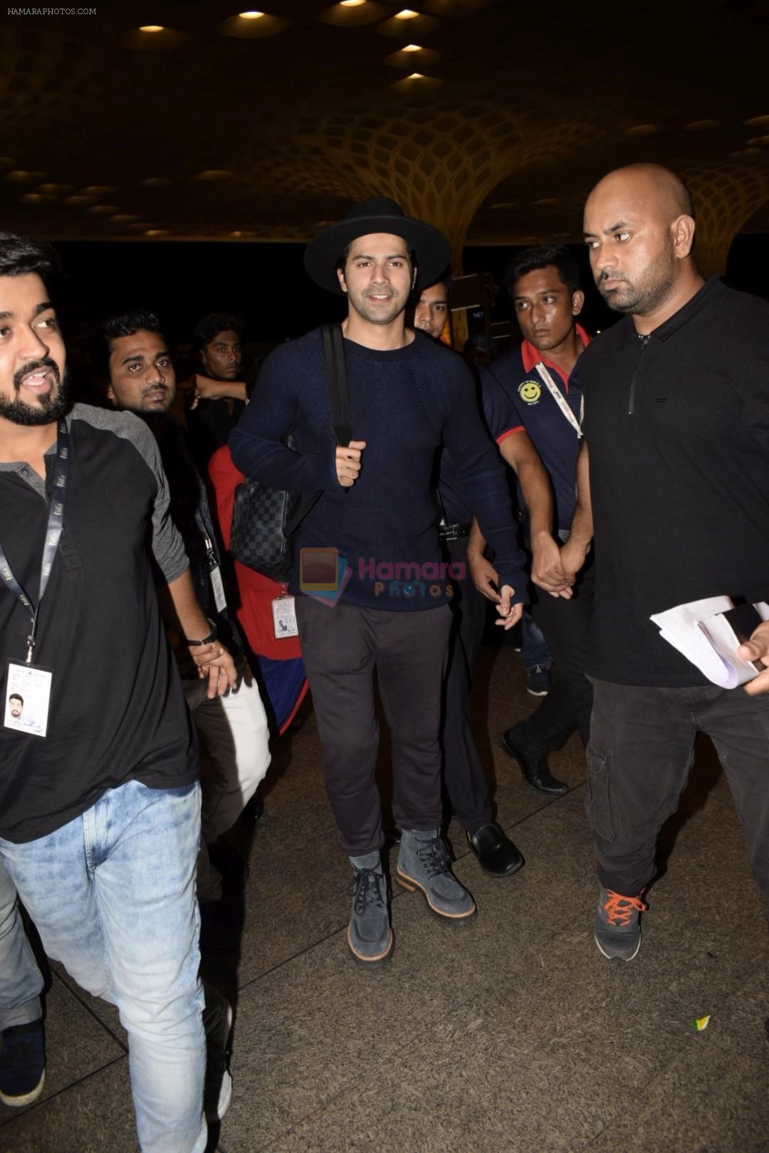 Varun Dhawan leaving for IIFA at international airport in mumbai on 21st June 2018