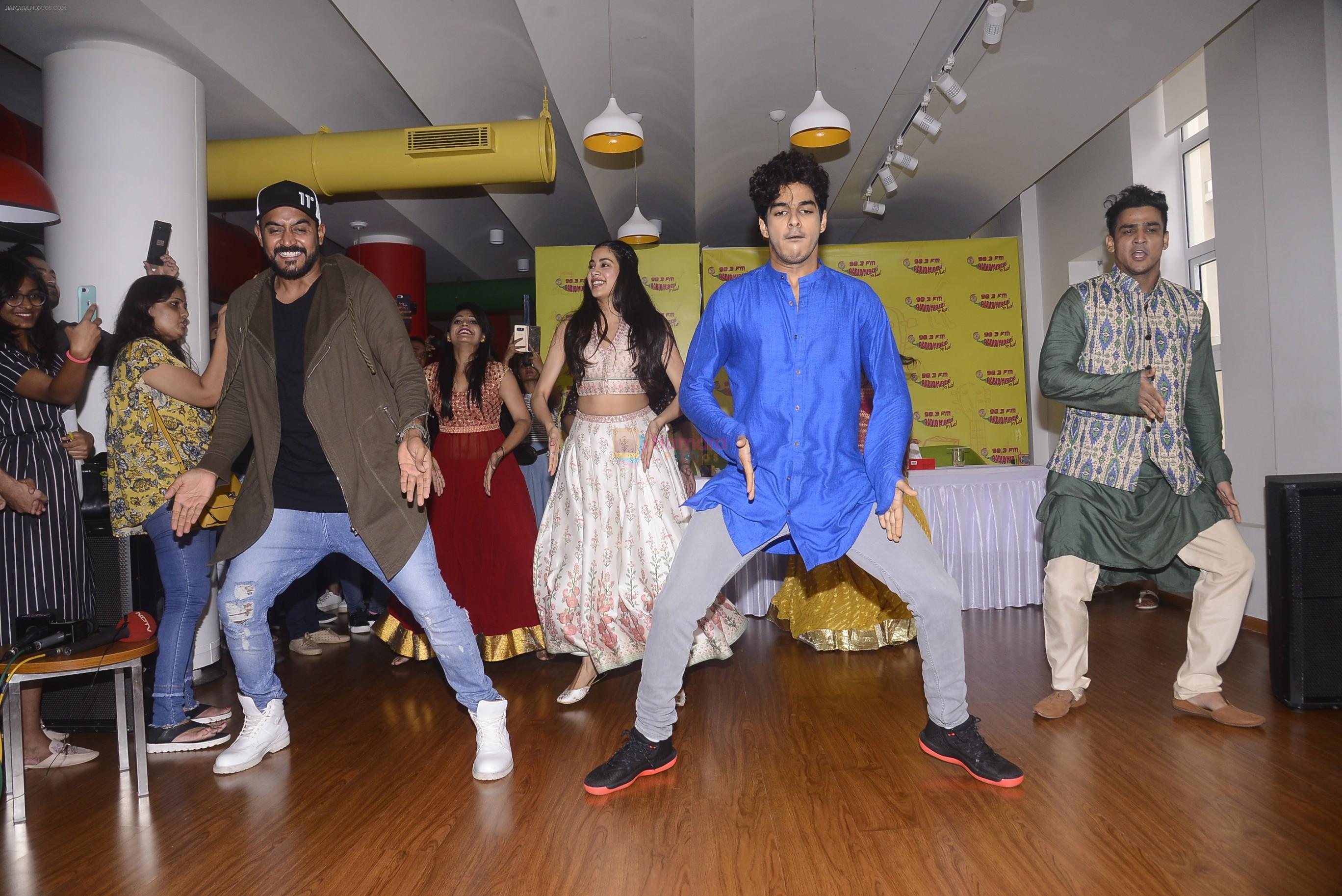 Ishaan Khattar, Janhvi Kapoor at the Launch of Zingaat song from film Dhadak at Radio Mirchi in mumbai on 27th June 2018