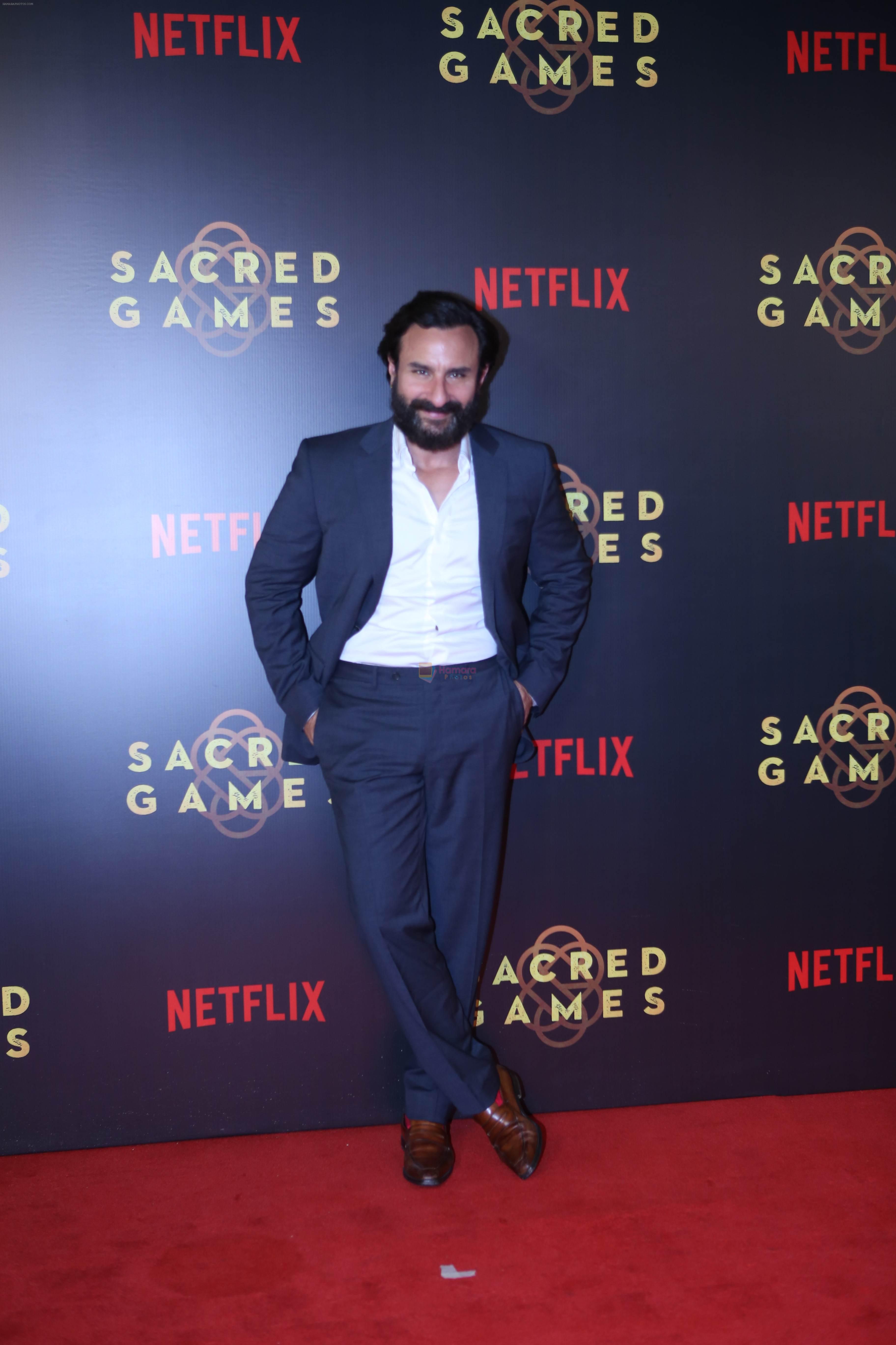 Saif Ali Khan at the Screening of Netflix Sacred Games in pvr icon Andheri on 28th June 2018