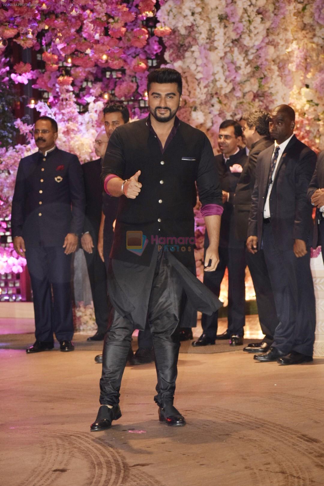 Arjun Kapoor at Akash Ambani & Shloka Mehta engagement at Antilia in mumbai on 30th June 2018