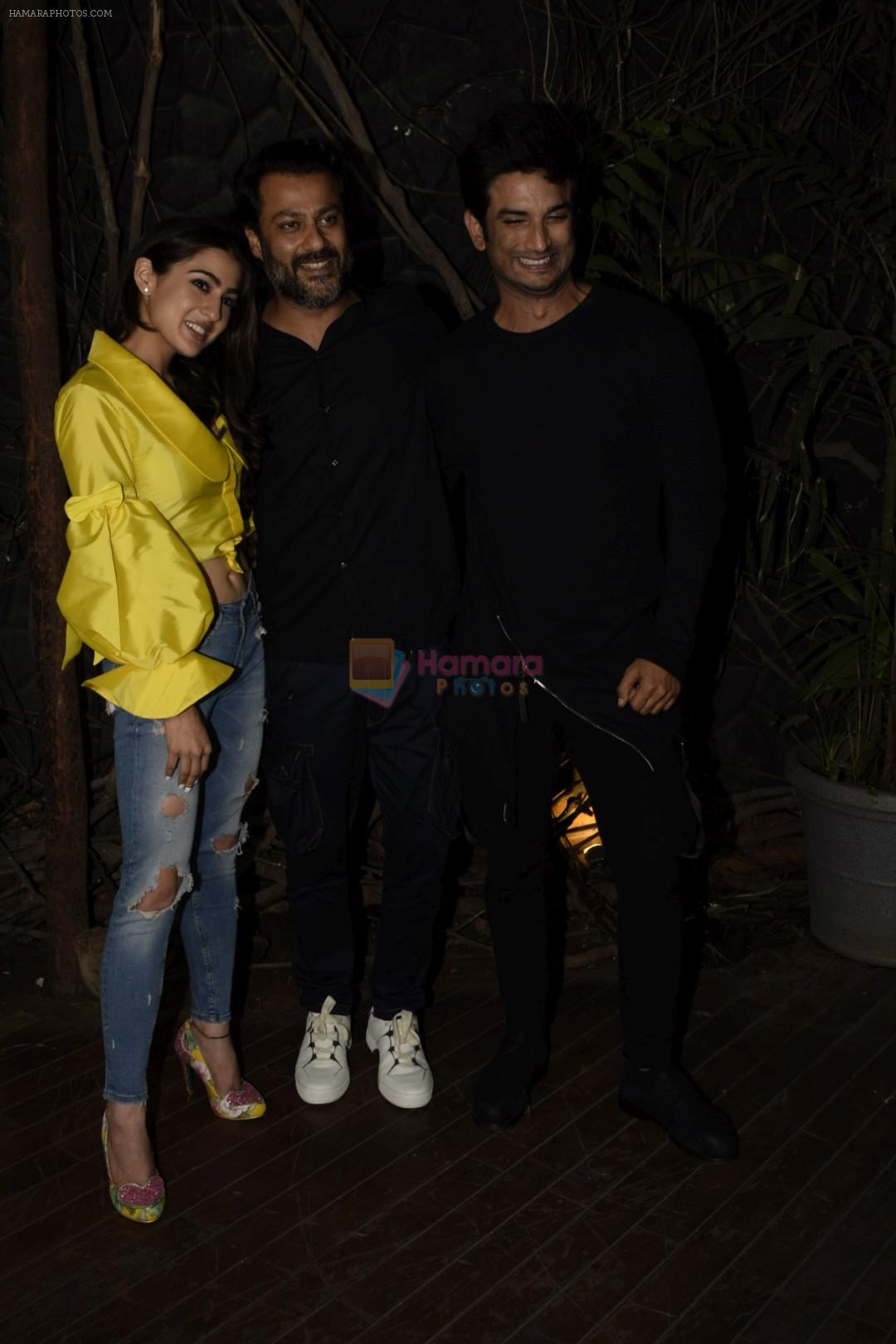 Sara Ali Khan, Sushant Singh Rajput, Abhishek Kapoor at the Wrapup Party Of Film Kedarnath At B In Juhu on 1st July 2018