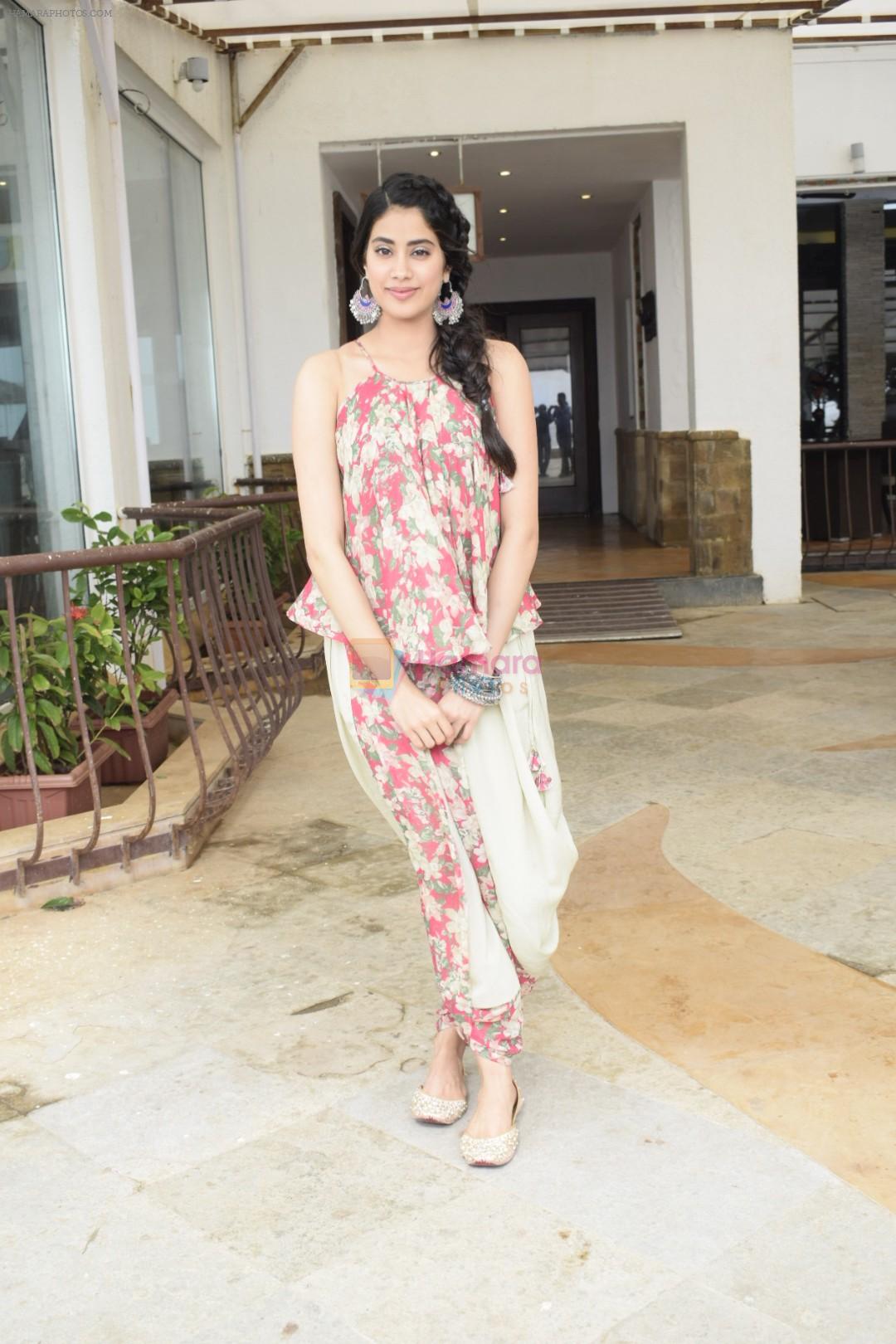 Janhvi Kapoor promote for Dhadak at media interactions in Sun n Sand,juhu on 12th July 2018