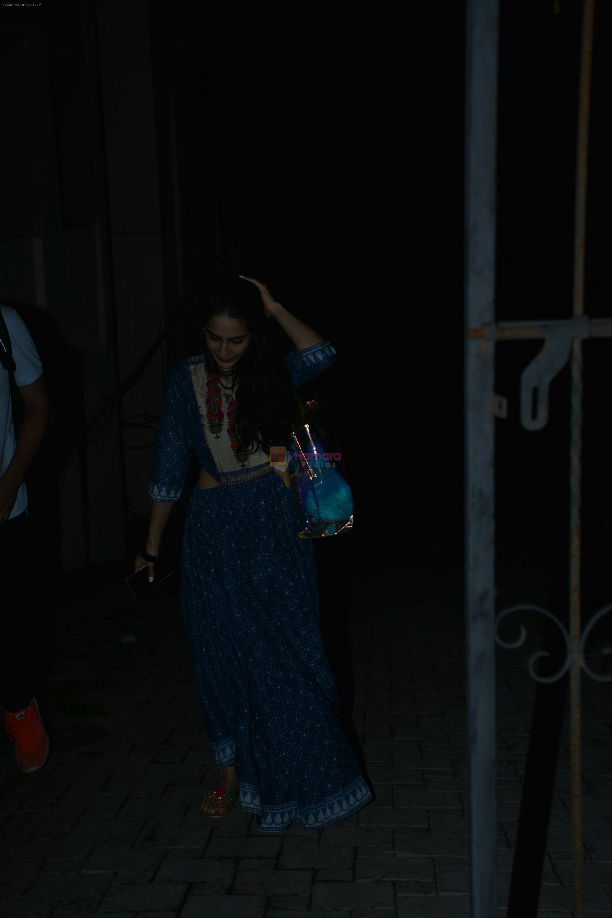 Sara Ali khan spotted at bandra on 12th July2018