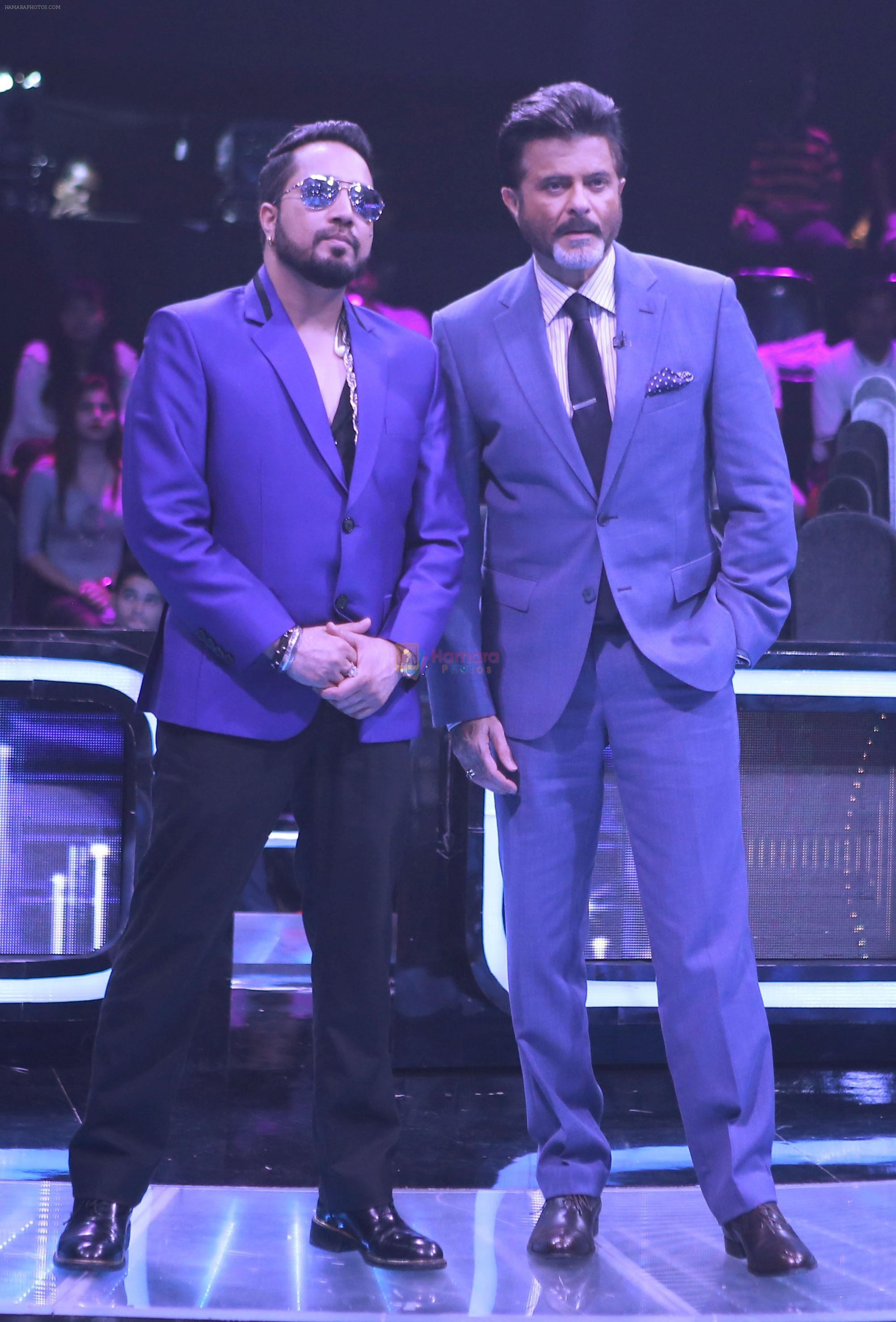 Anil Kapoor, Mika Singh on the sets of Star Plus's Dil Hai Hindustani 2 at filmcity on 23rd July 2018