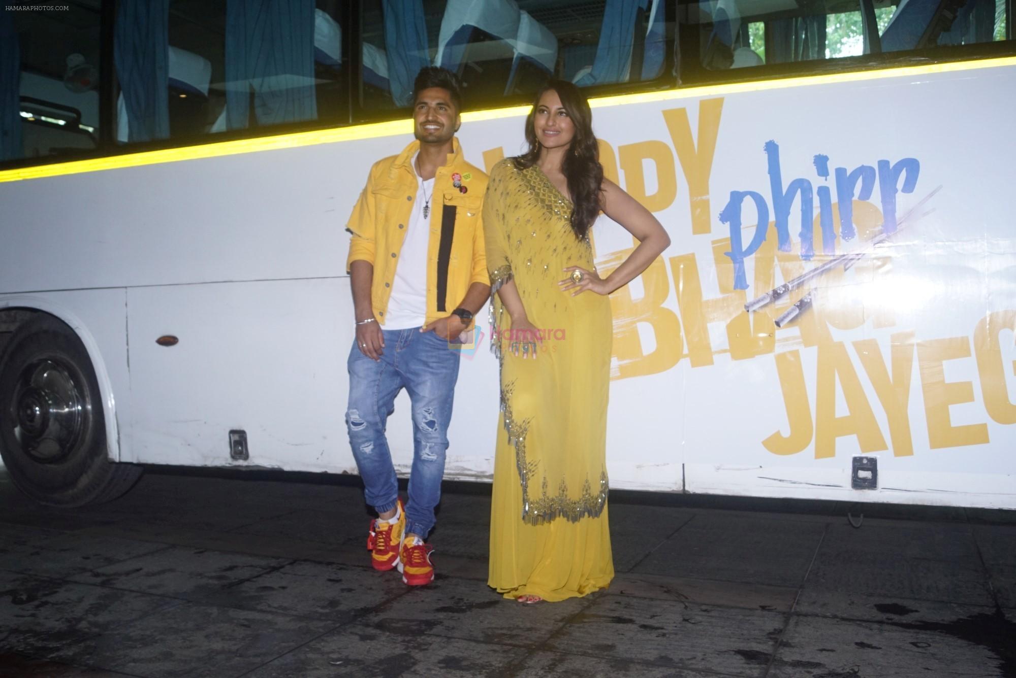 Sonakshi Sinha, Jassi Gill at the trailer launch of happy phirr bhag jayegi on 25th July 2018