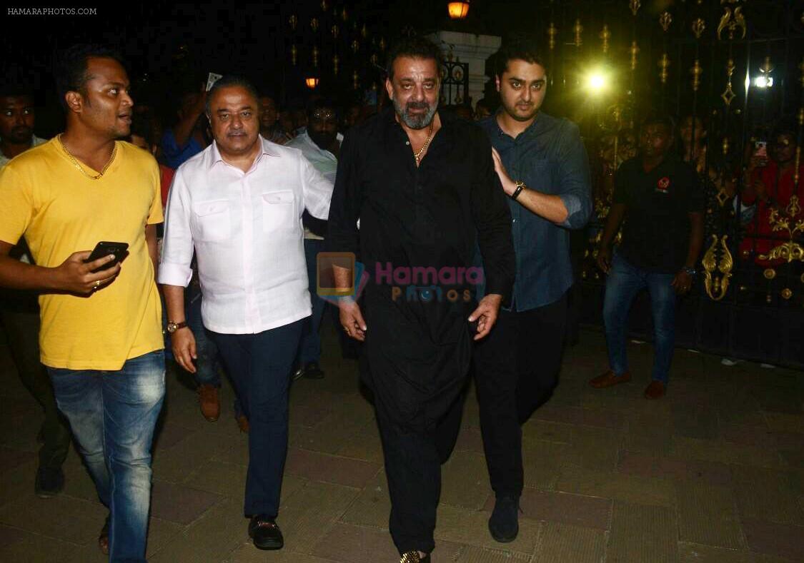 Sanjay Dutt's birthday party at his home in bandra on 28th July 2018