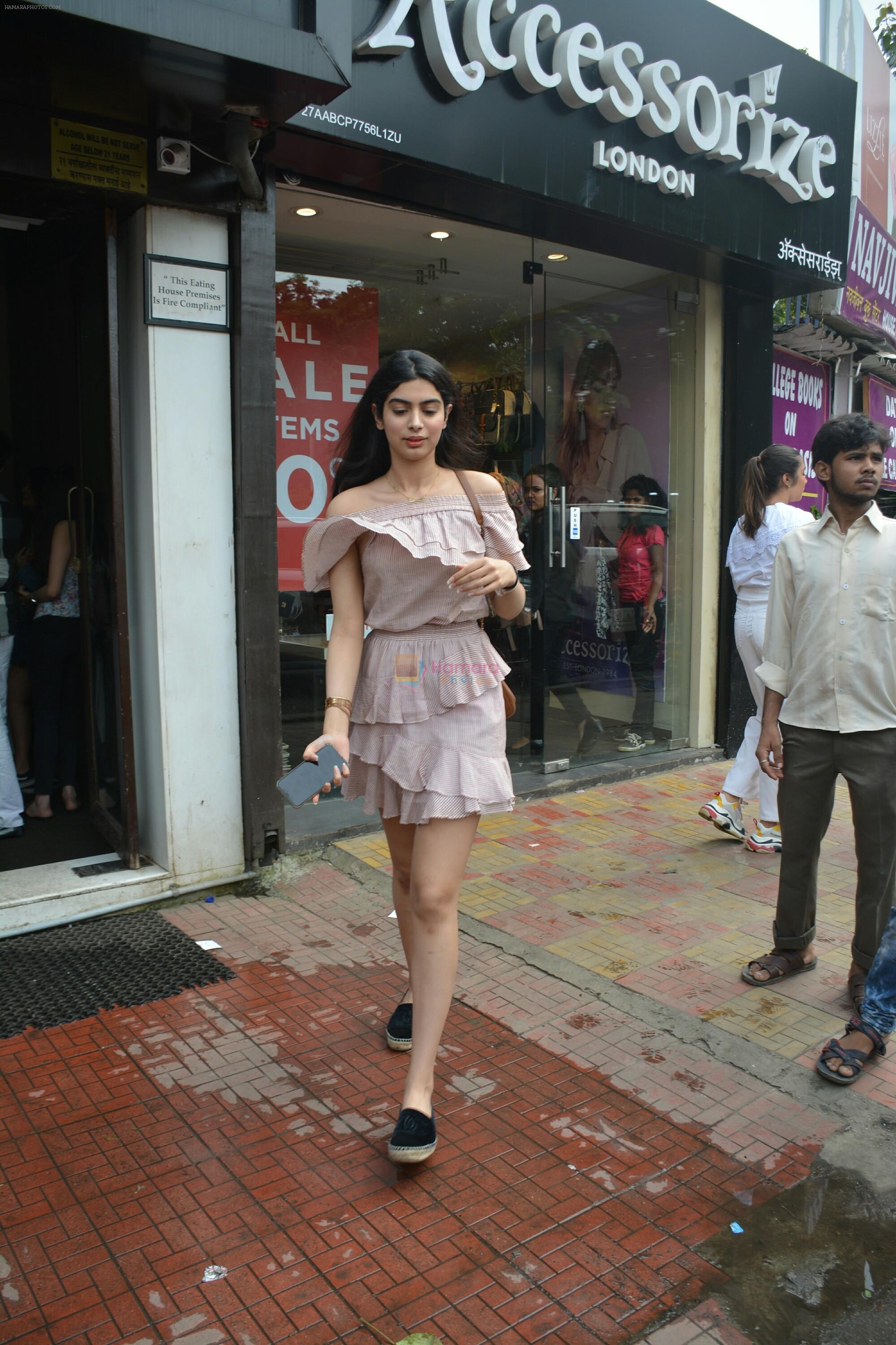 Khushi Kapoor Spotted Bastian In Bandra on 30th July 2018