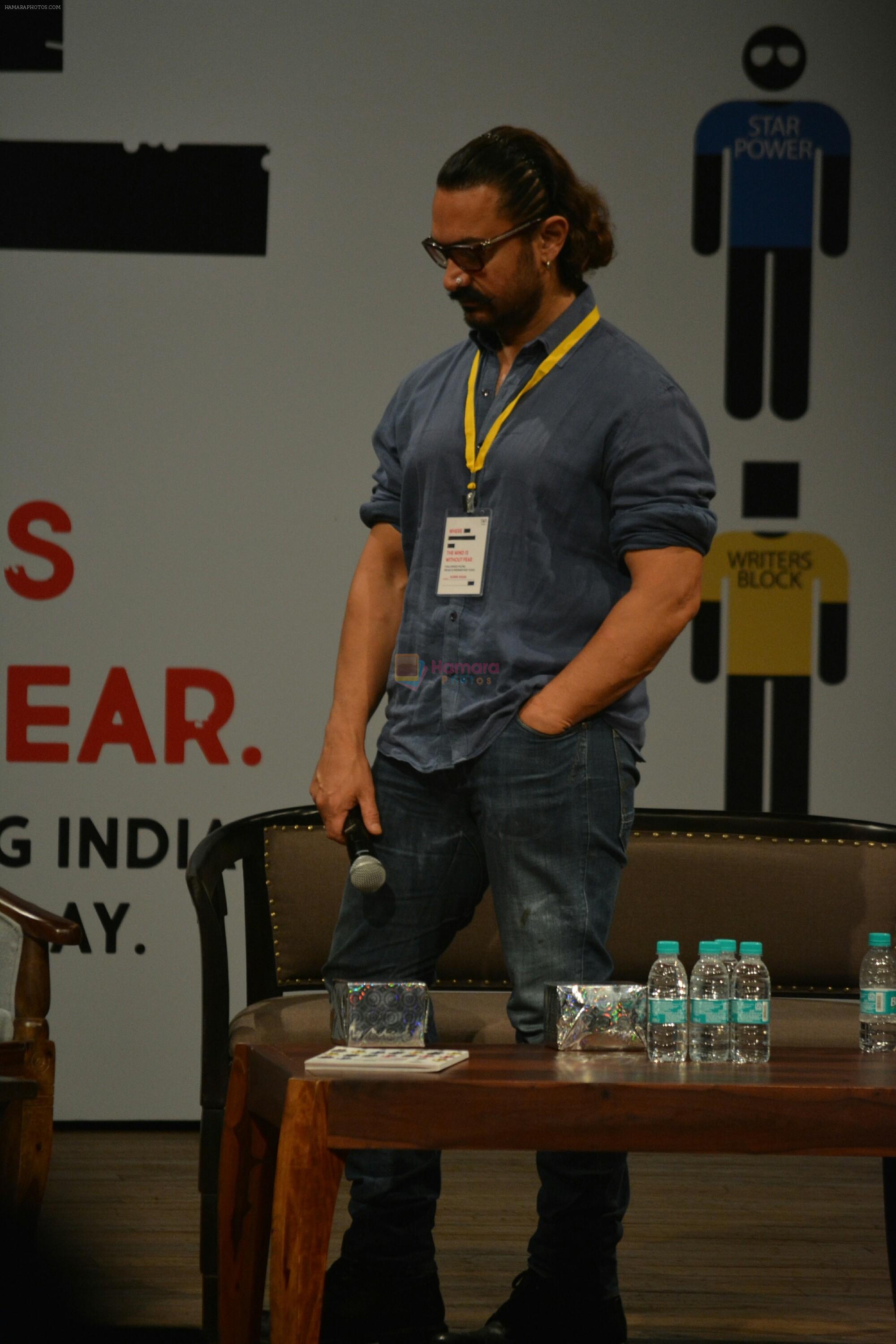 Aamir Khan at the 5th Edition of Indian Screenwriters conference at St Andrews bandra on 1st Aug 2018