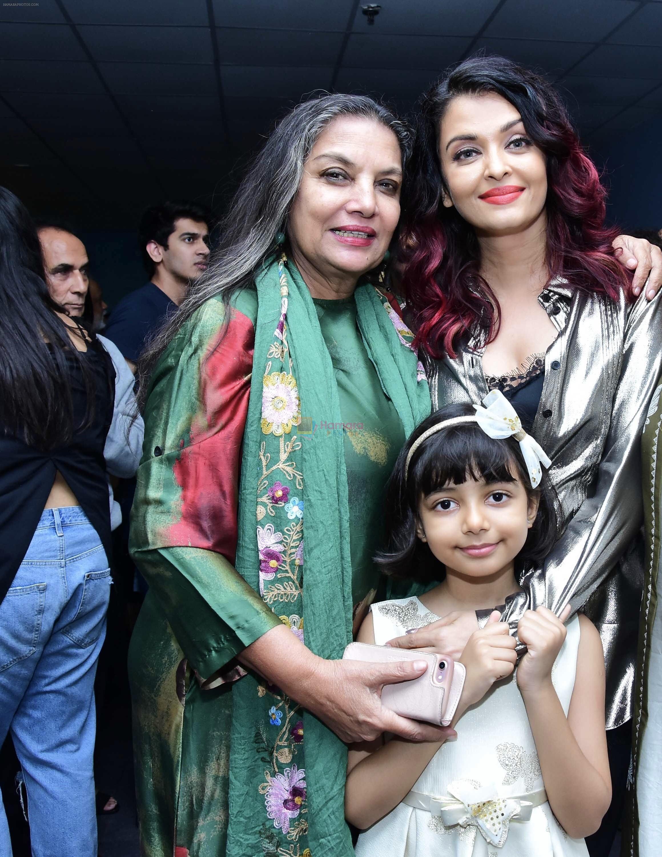 Aishwarya Rai Bachchan,Shabana Azmi at Fanney Khan screening in Yashraj studios, andheri on 2nd Aug 2018