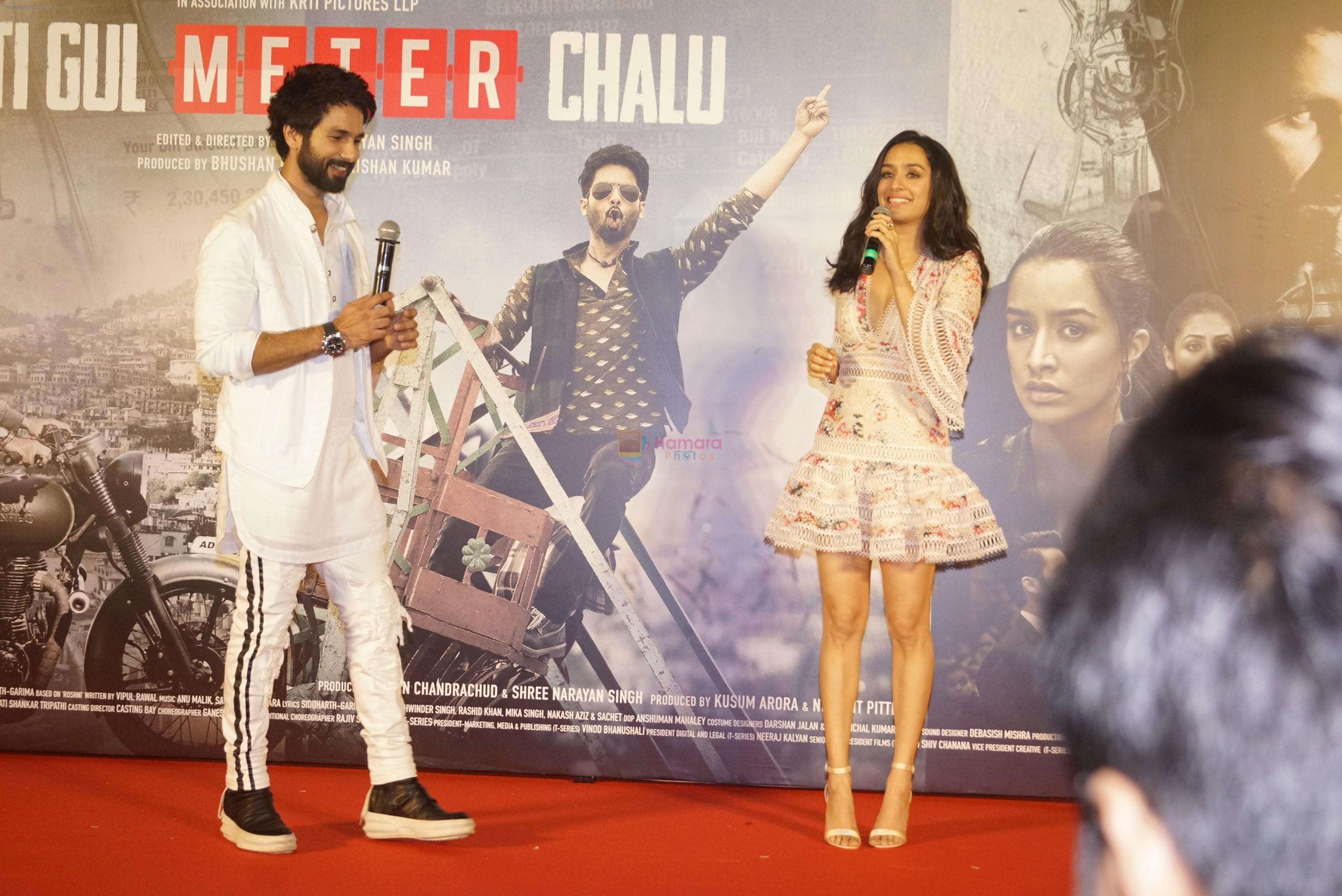 Shraddha Kapoor, Shahid Kapoor at the trailer launch of film Batti Gul Meter Chalu on 10th Aug 2018