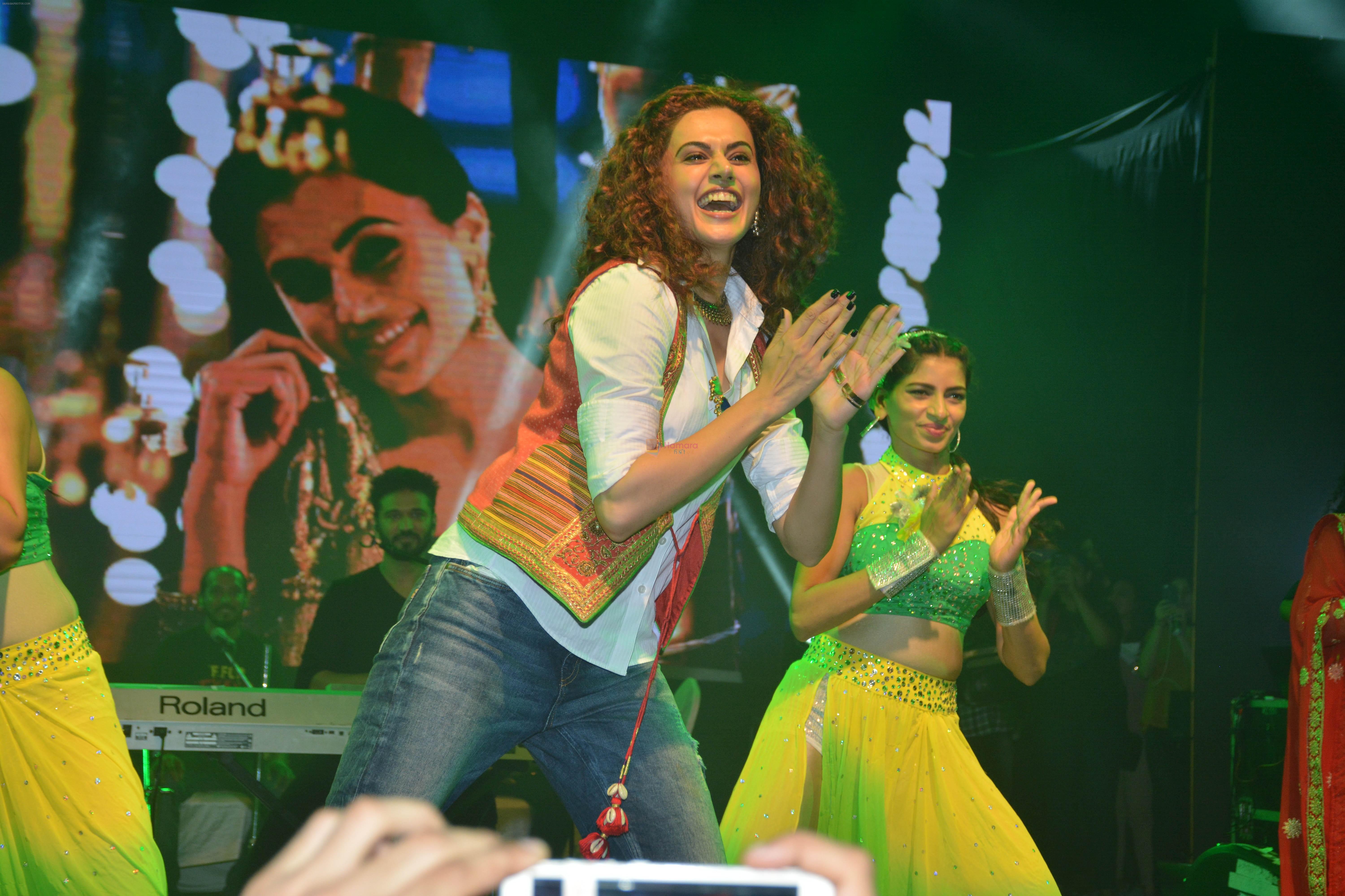 Taapsee Pannu at Manmarziyaan Music Concert in NM College In Juhu on 19th Aug 2018