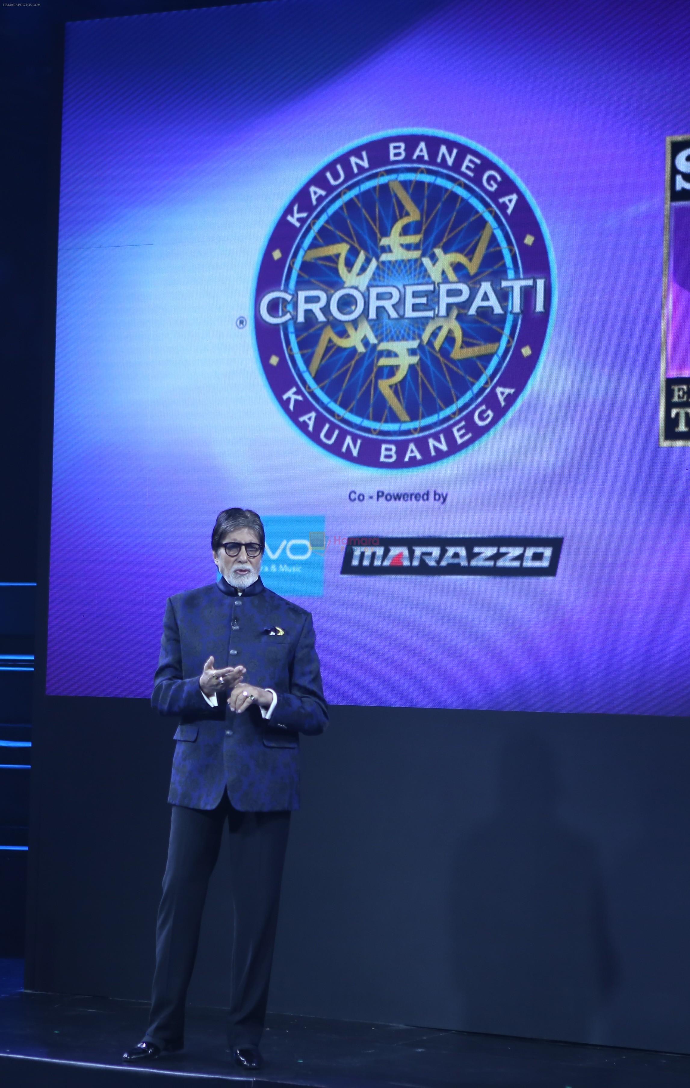 Amitabh Bachchan at the Press conference of Kaun Banega Crorepati in Filmcity on 27th Aug 2018