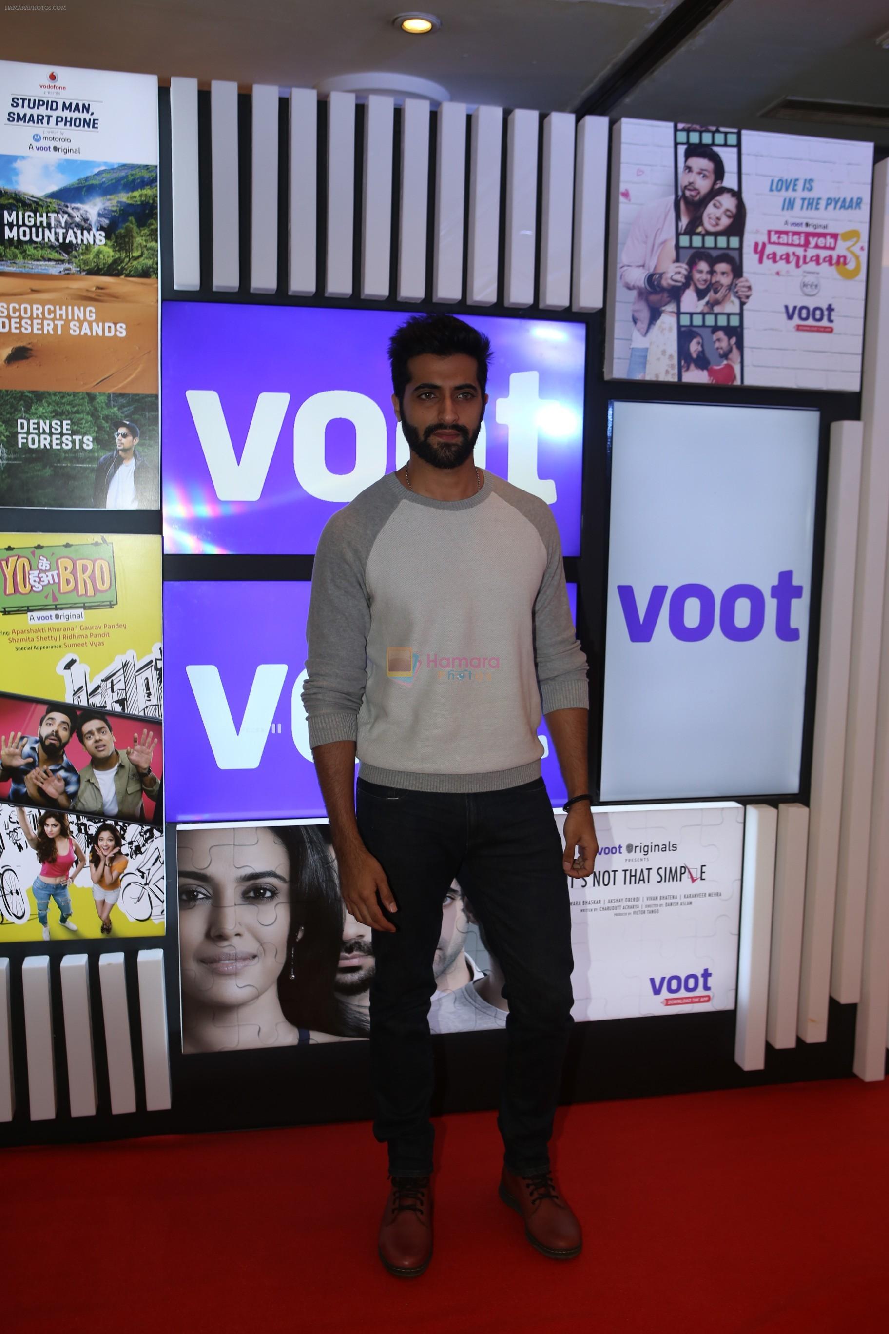 Akshay Oberoi at Voot press conference in ITC Grand Maratha, Andheri on 30th AUg 2018