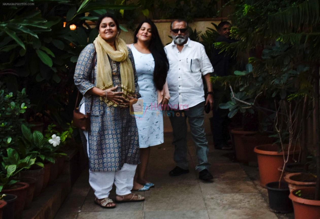 Pankaj Kapoor , Supriya Pathak & daughter Sanah Kapoor at Shahid Kapoor's house in juhu on 7th Sept 2018