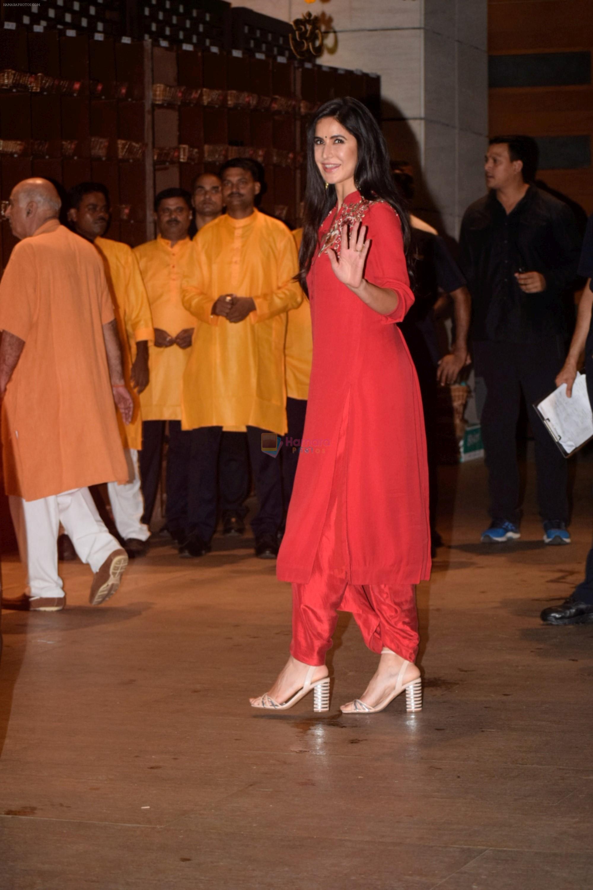 Katrina Kaif at Mukesh Ambani's House For Ganesha Chaturthi on 13th Sept 2018