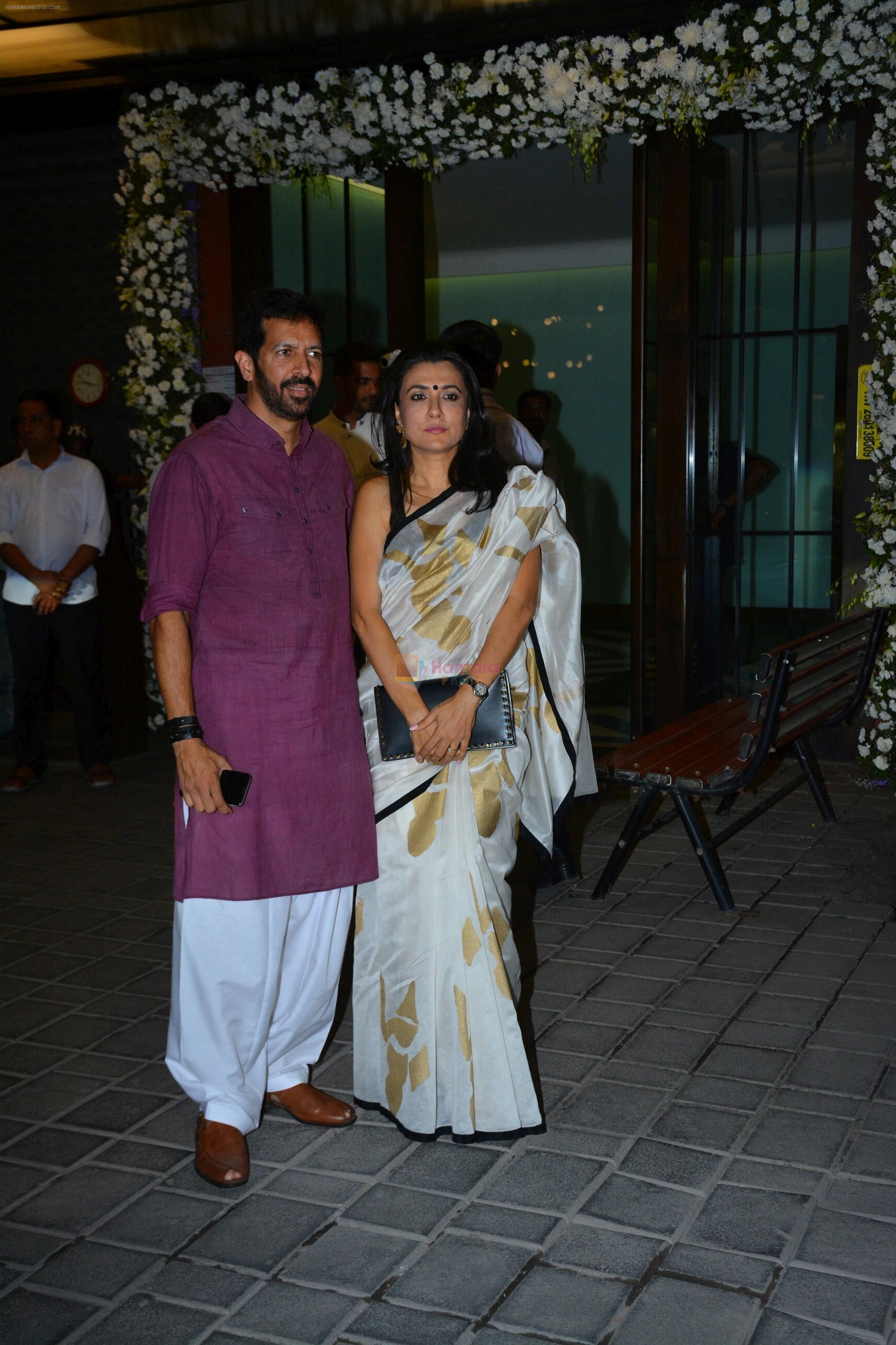 Kabir Khan, Mini Mathur at Ganpati celebrations in Arpita Khan's home in khar on 13th Sept 2018