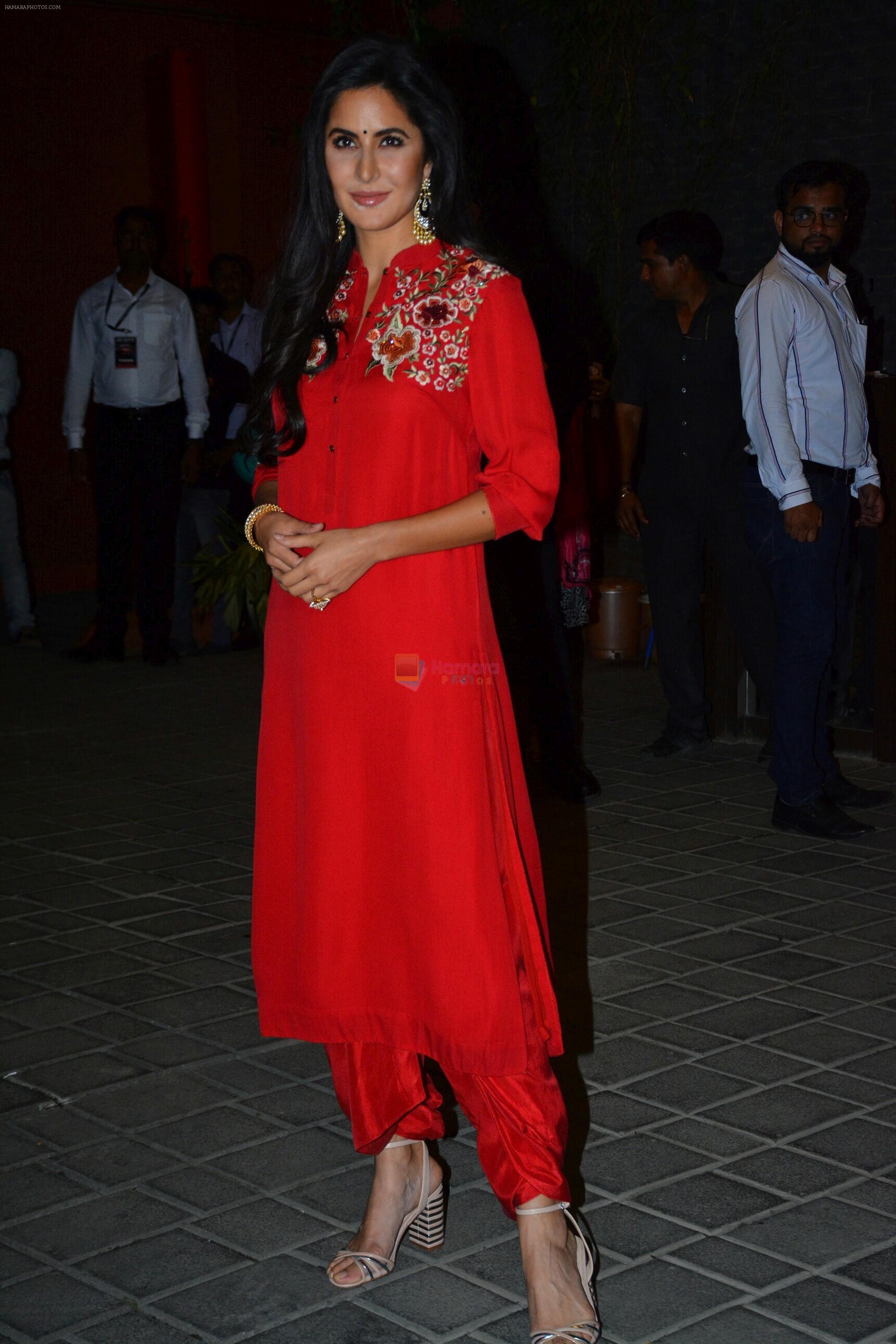 Katrina Kaif at Ganpati celebrations in Arpita Khan's home in khar on 13th Sept 2018