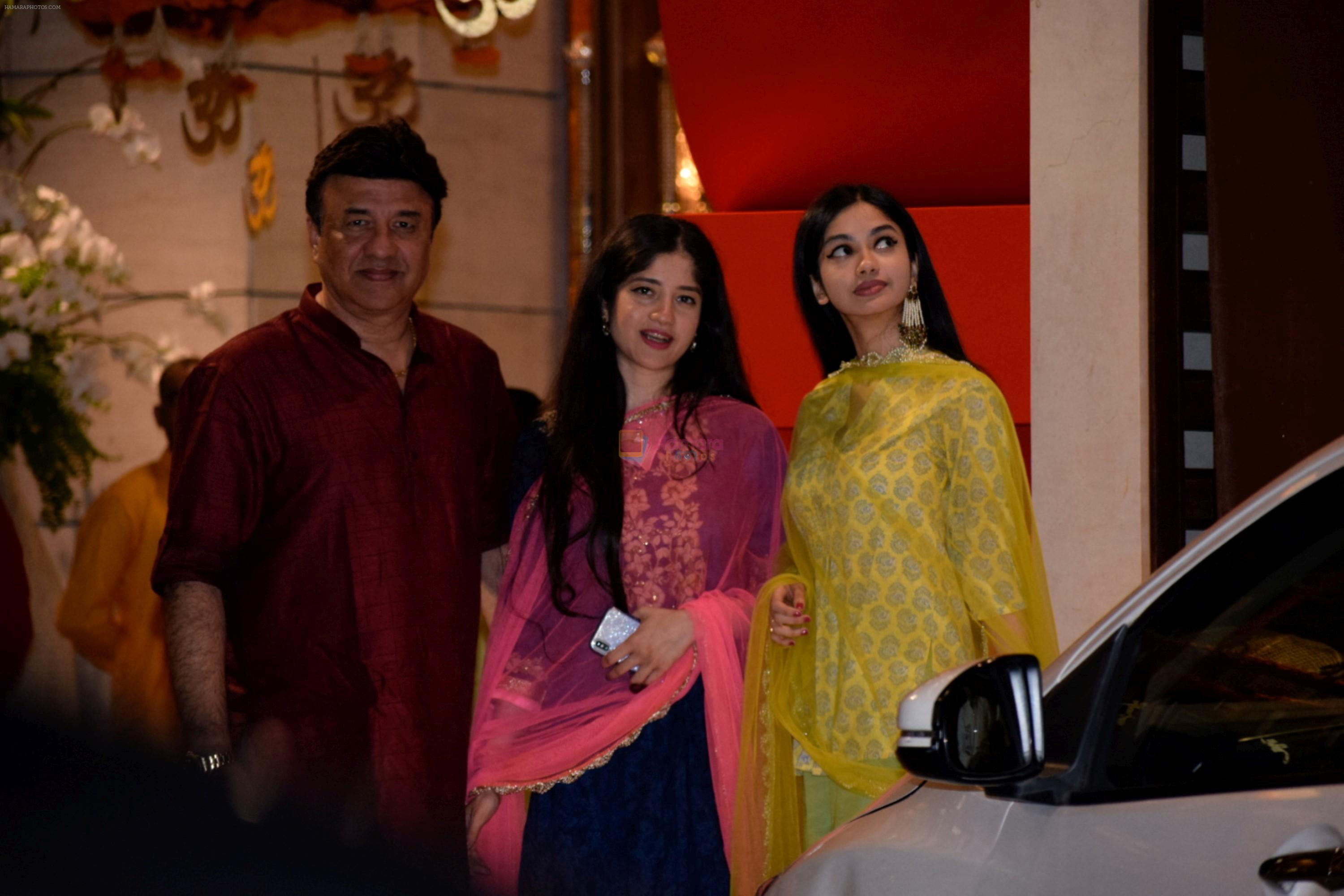 Anu Malik at Mukesh Ambani's House For Ganesha Chaturthi on 13th Sept 2018