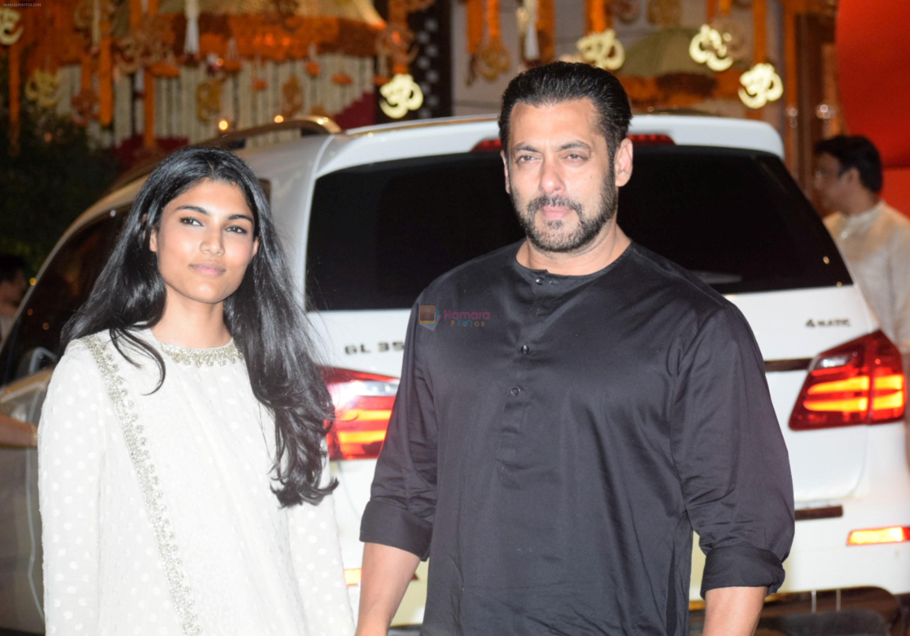 Salman Khan at Mukesh Ambani's House For Ganesha Chaturthi on 13th Sept 2018