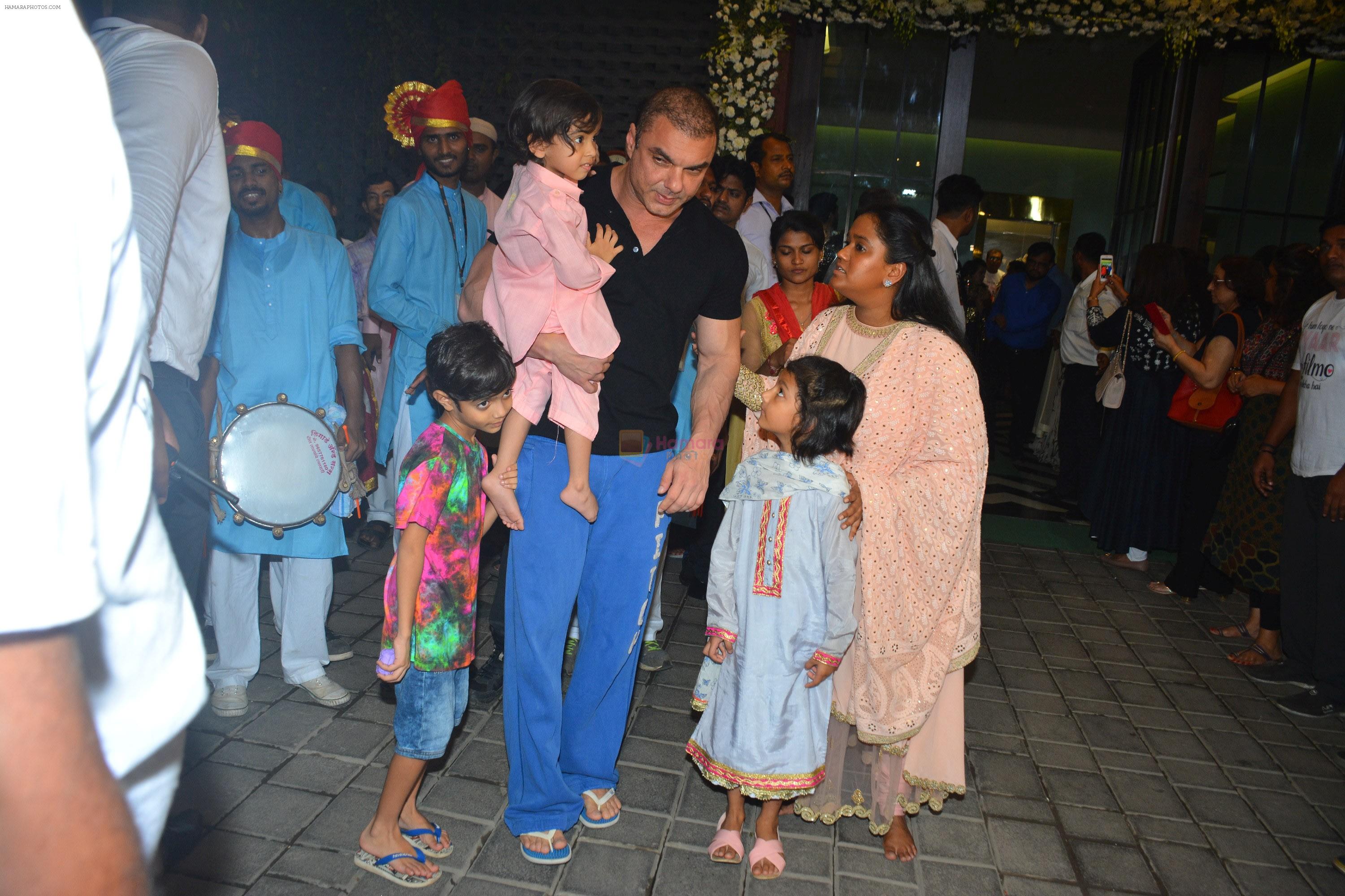 Sohail Khan at Arpita Khan's Ganpati Immersion at bandra on 14th Sept 2018