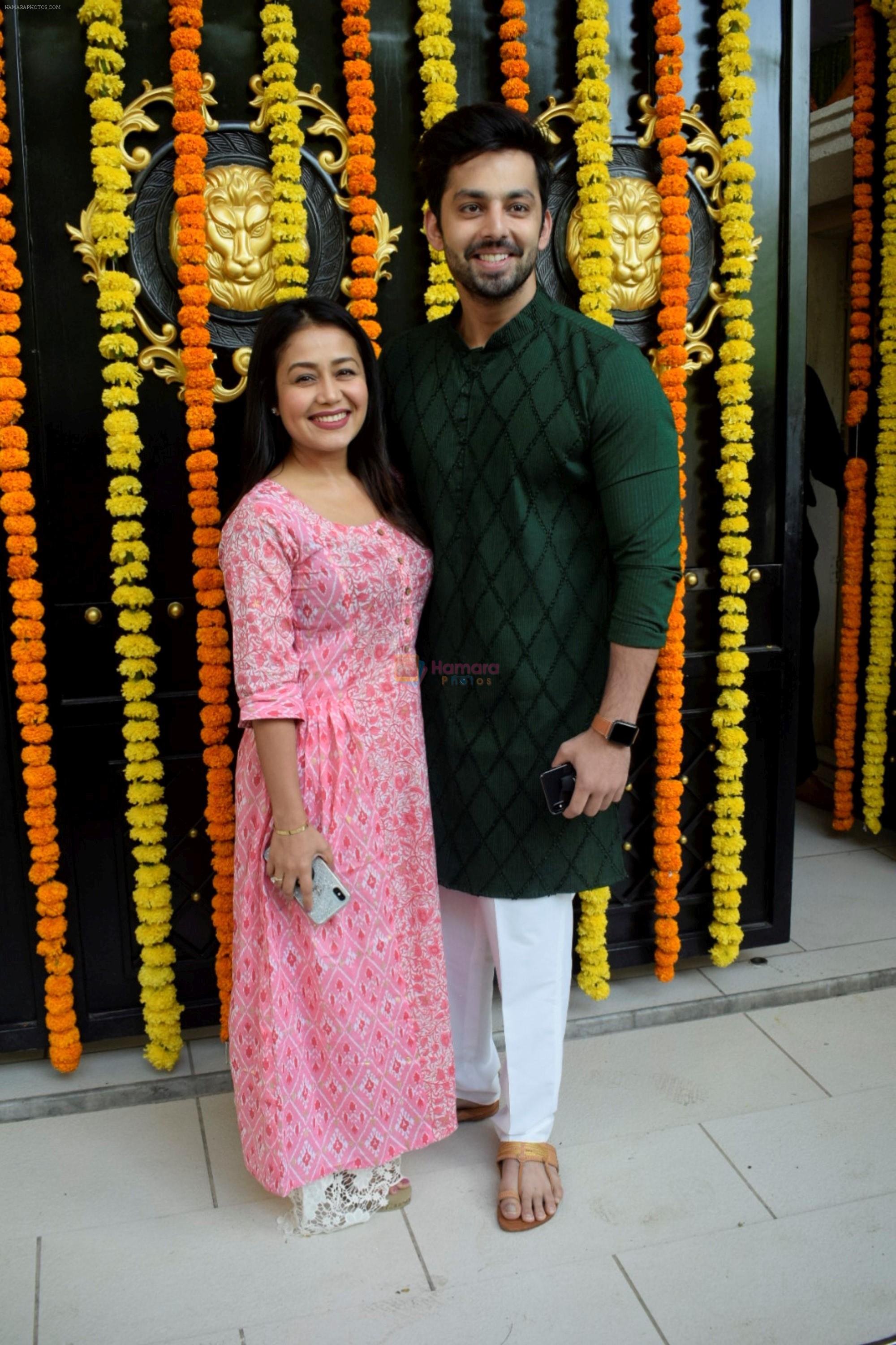 Sonu Kakkar at Ekta Kapoor's house for Ganpati celebration on 16th Sept 2018