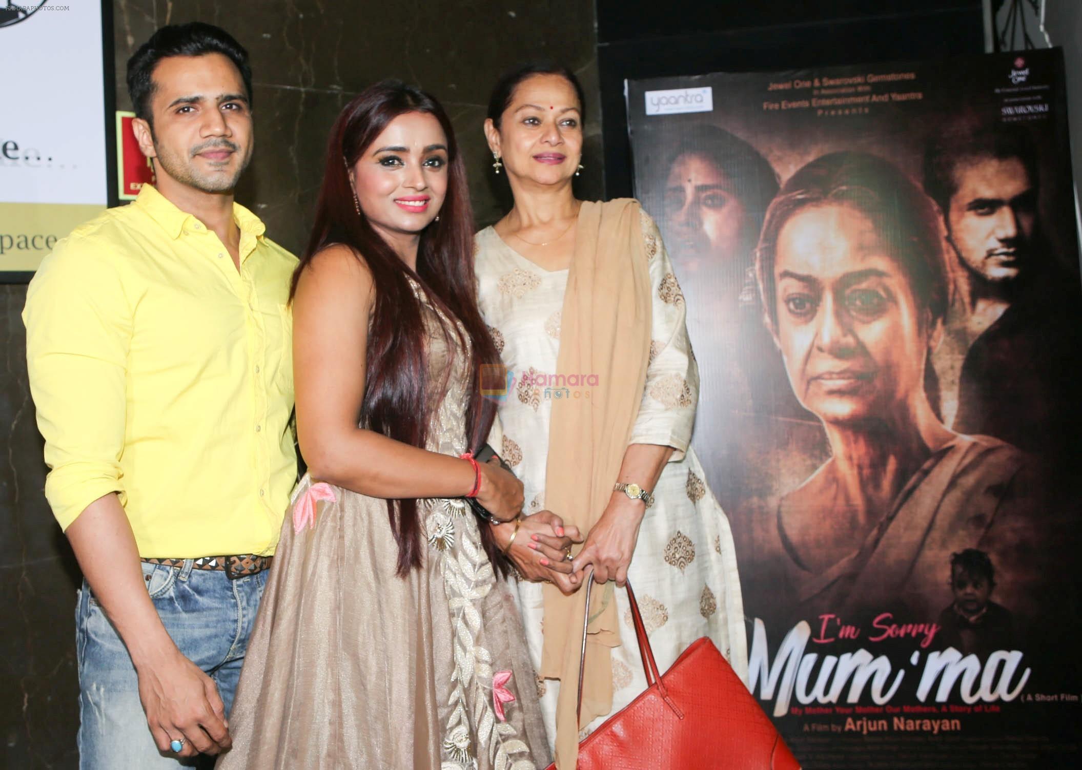 Zarina Wahab, Parul Chauhan, Chirag Thakar at the Screening of short film I am sorry Mum_ma at cinepolis in andheri on 19th Sept 2018